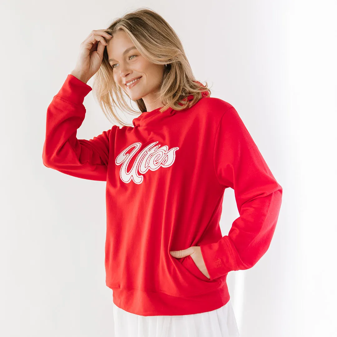 Utah Embroidered City Pullover, Crimson urban rebel