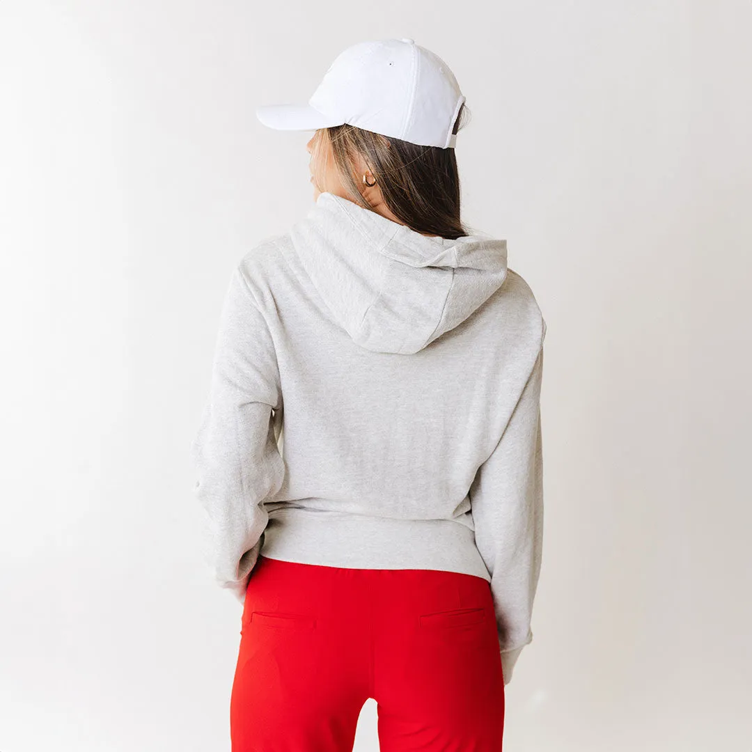 Utah Embroidered Tailgate Hoodie, Heather Grey UU laid back