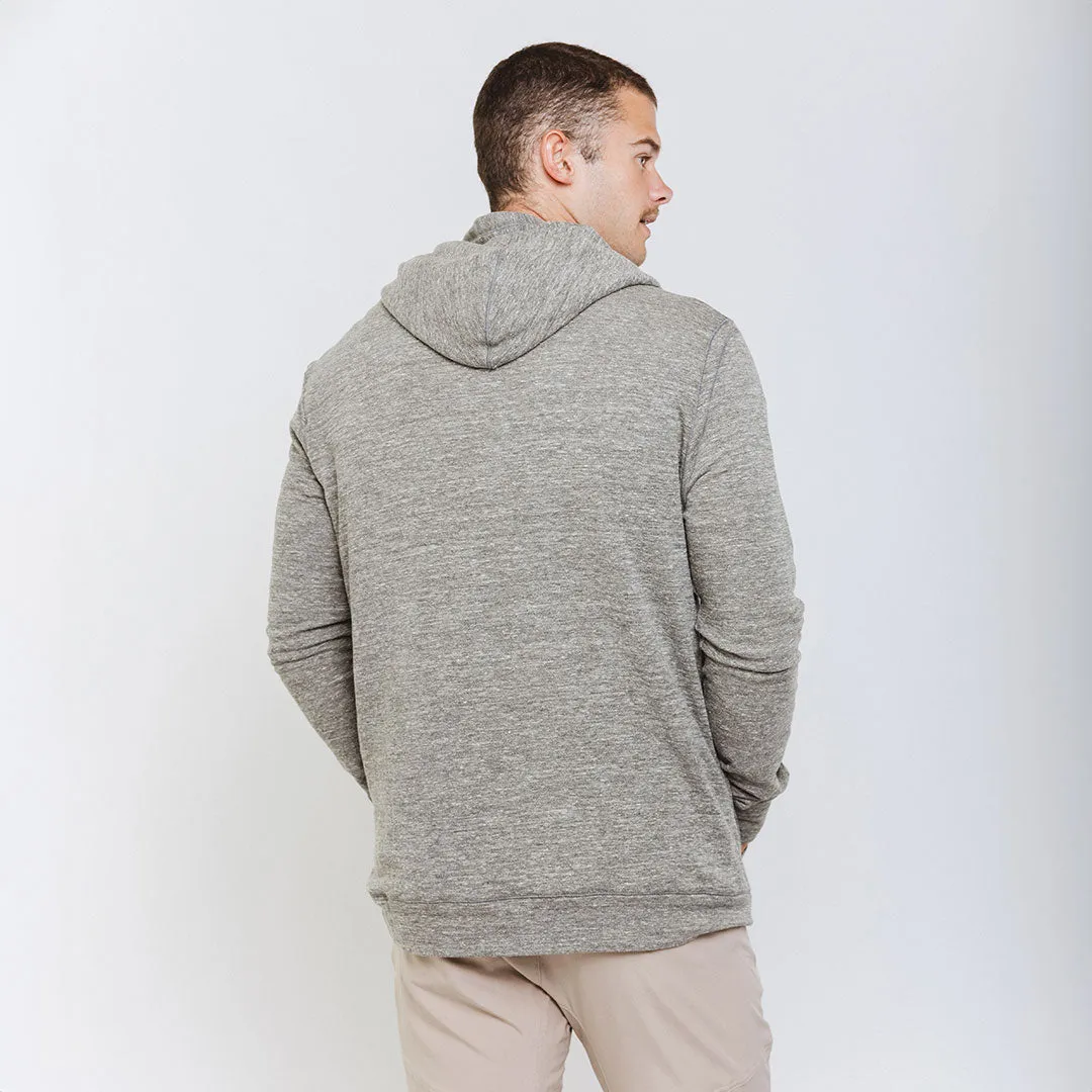 Utah Men's Campus Zip-Up, Grey faded wash