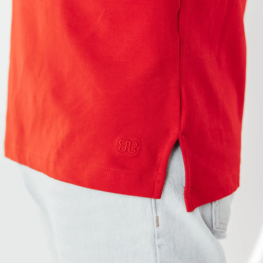 Utah Men's Classic Tee, Crimson Feather wide pant