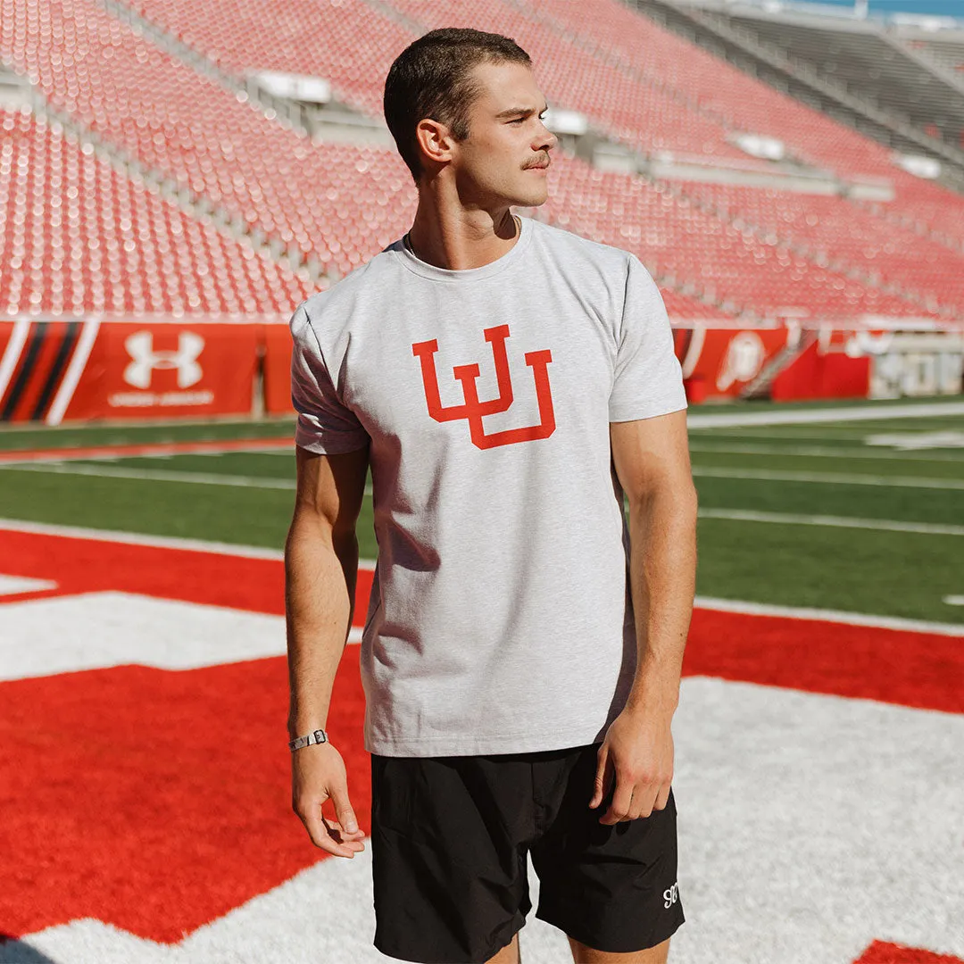 Utah Men's Classic Tee, Heather Grey quote print
