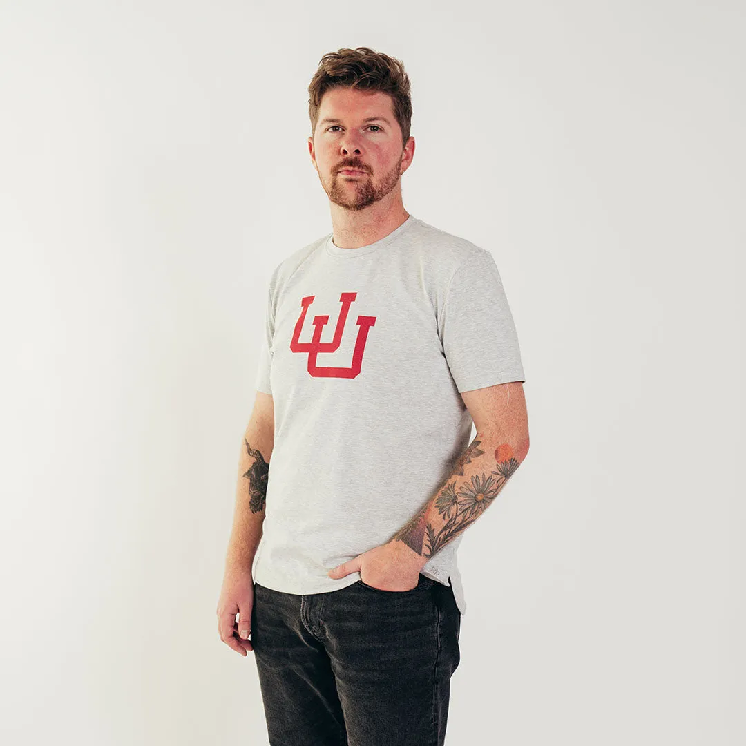 Utah Men's Classic Tee, Heather Grey quote print