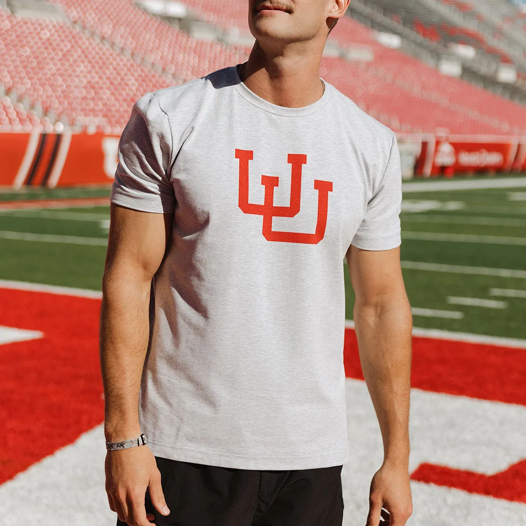 Utah Men's Classic Tee, Heather Grey quote print
