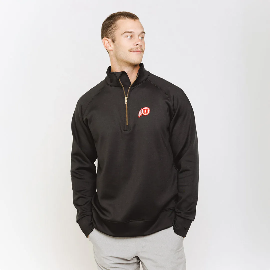 Utah Men's Oxford Zip-Up, Black Feather vintage wash