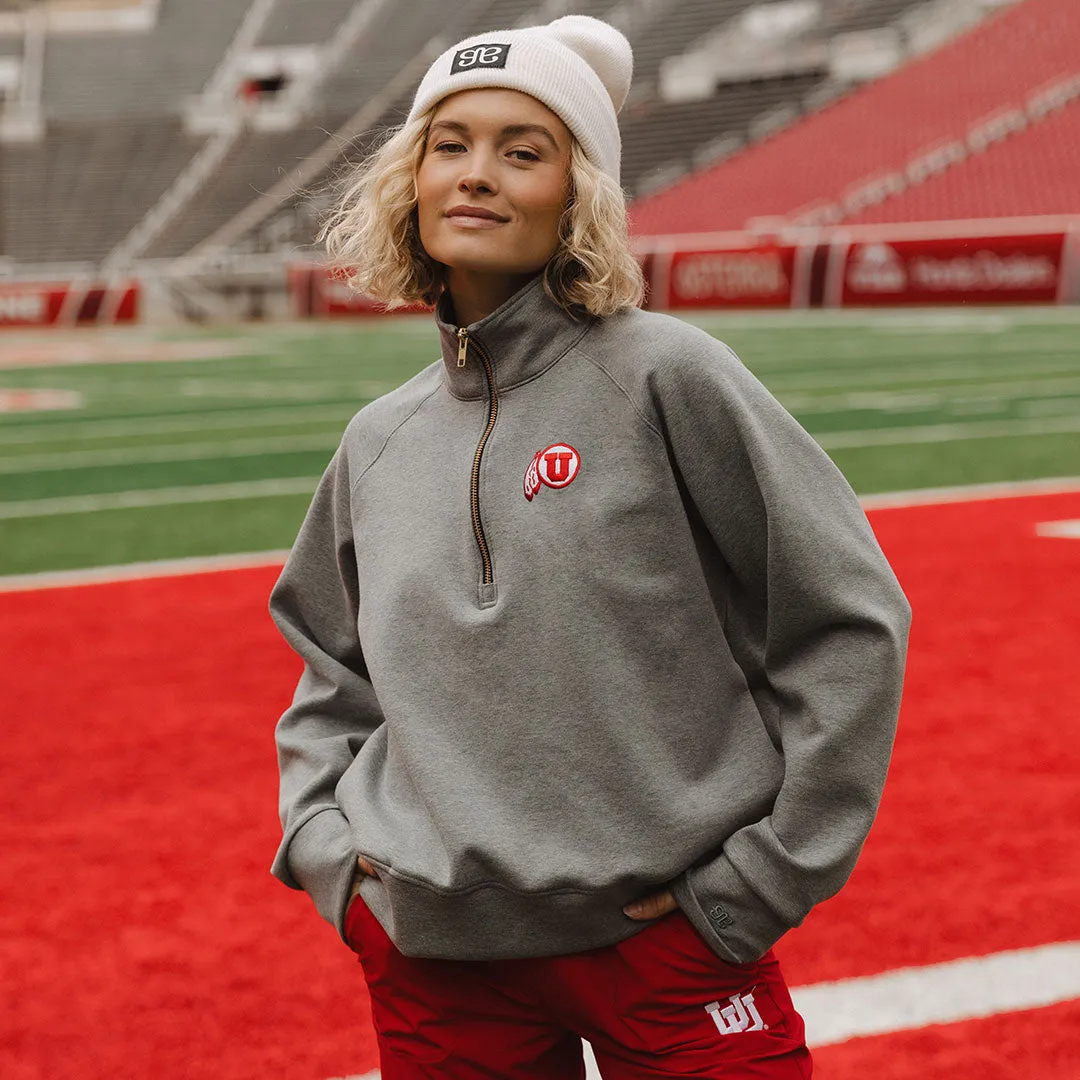 Utah Oxford Zip-Up, Grey Feathers warm zone