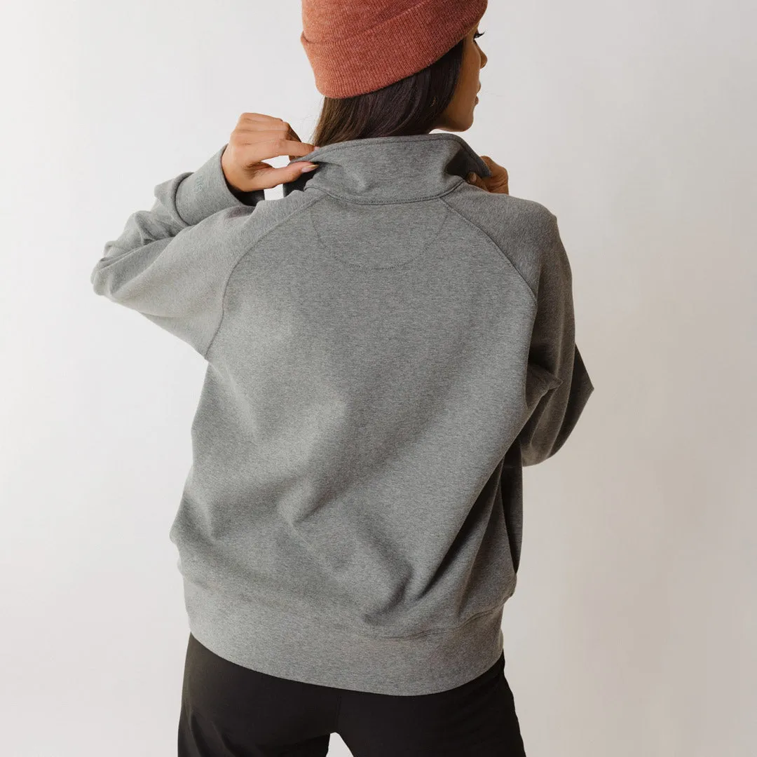 Utah Oxford Zip-Up, Grey skin hug