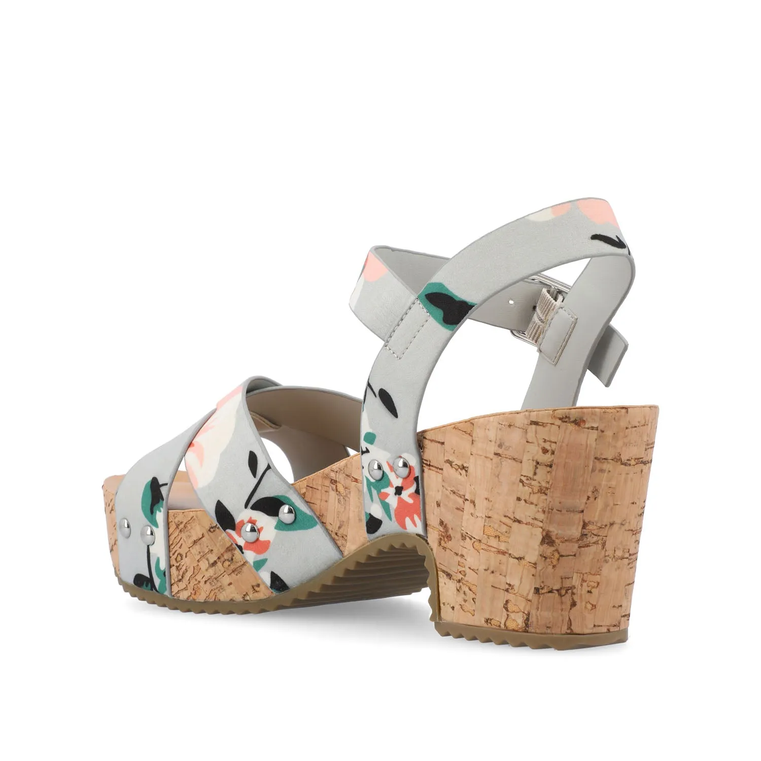 VALENTINA HEELED SANDALS IN FAUX LEATHER move light