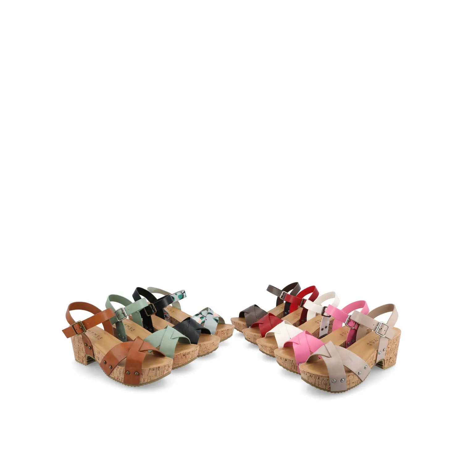 VALENTINA HEELED SANDALS IN FAUX LEATHER move light