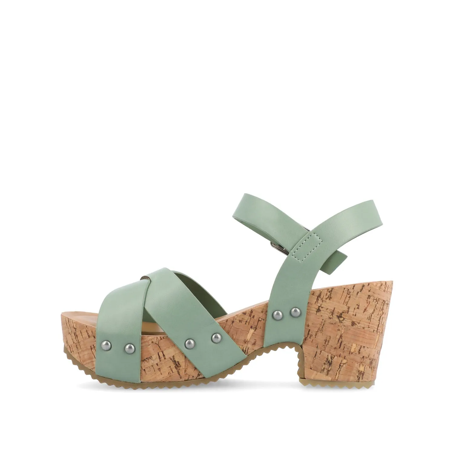 VALENTINA HEELED SANDALS IN FAUX LEATHER move light