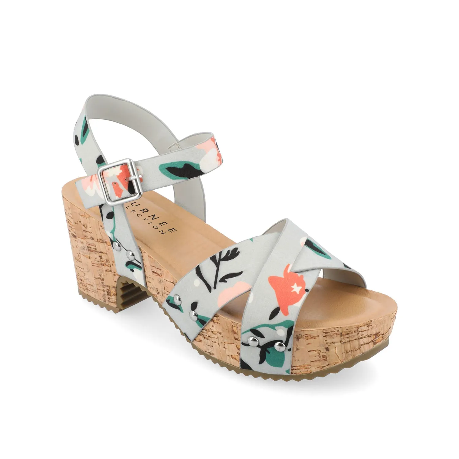 VALENTINA HEELED SANDALS IN FAUX LEATHER move light