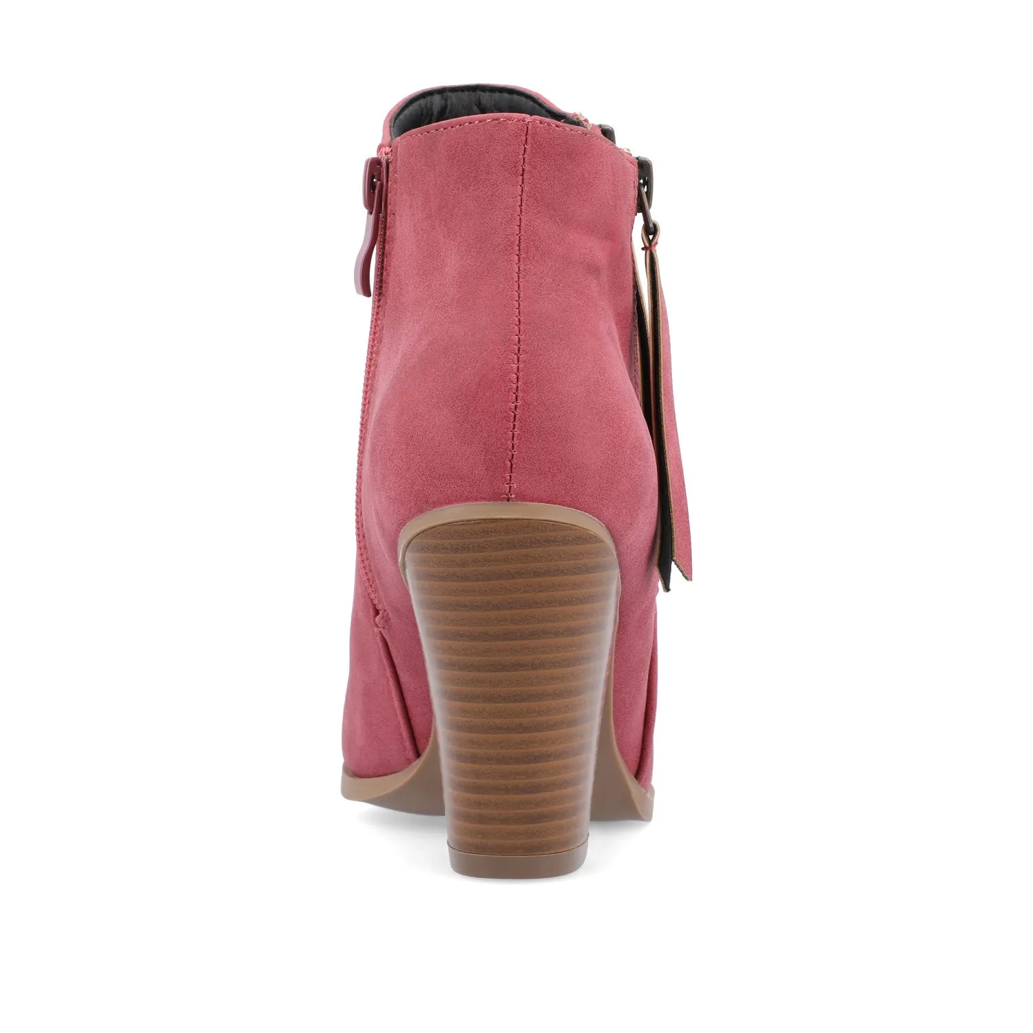 VALLY ZIP-UP BOOTIES IN FAUX LEATHER ride easy