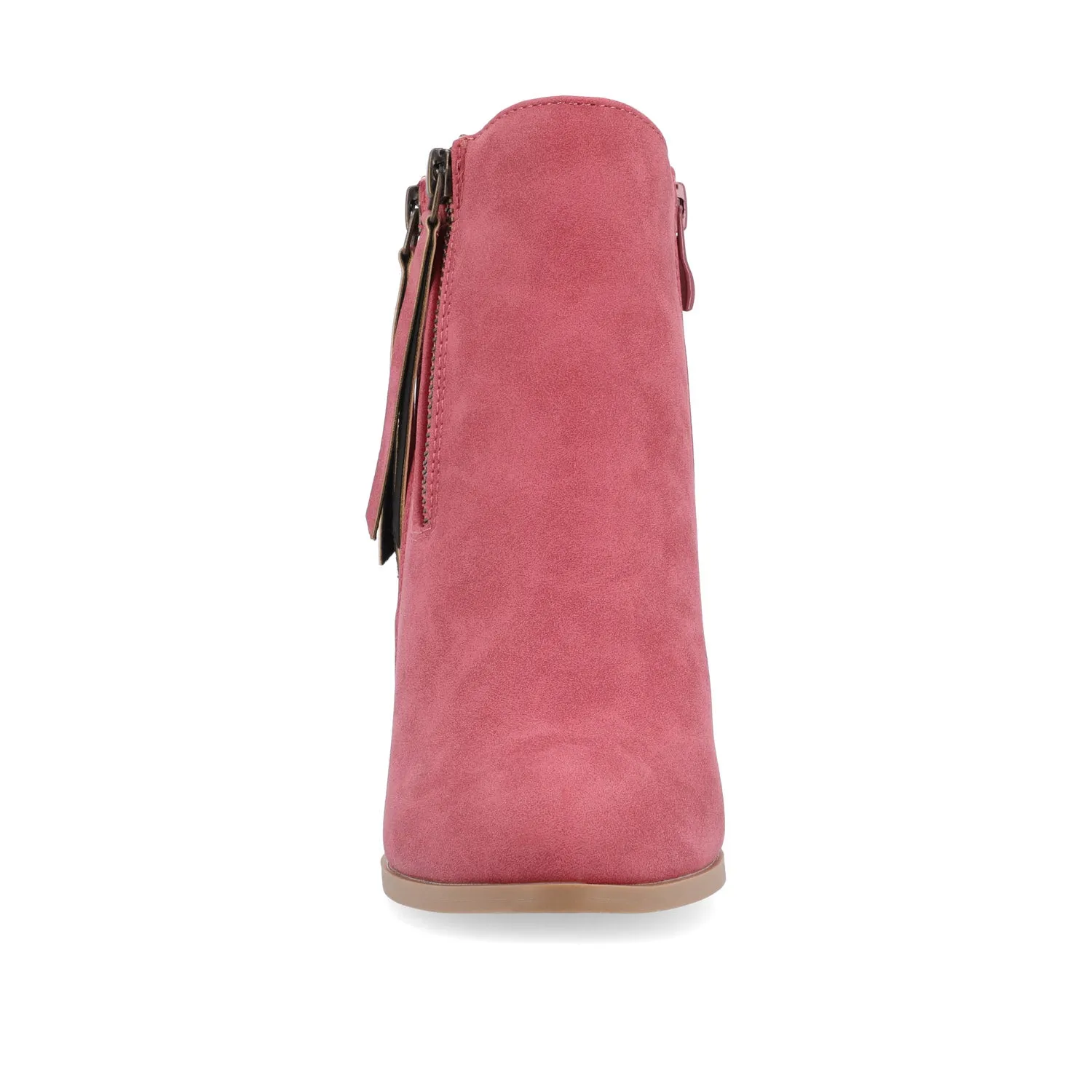 VALLY ZIP-UP BOOTIES IN FAUX LEATHER ride easy
