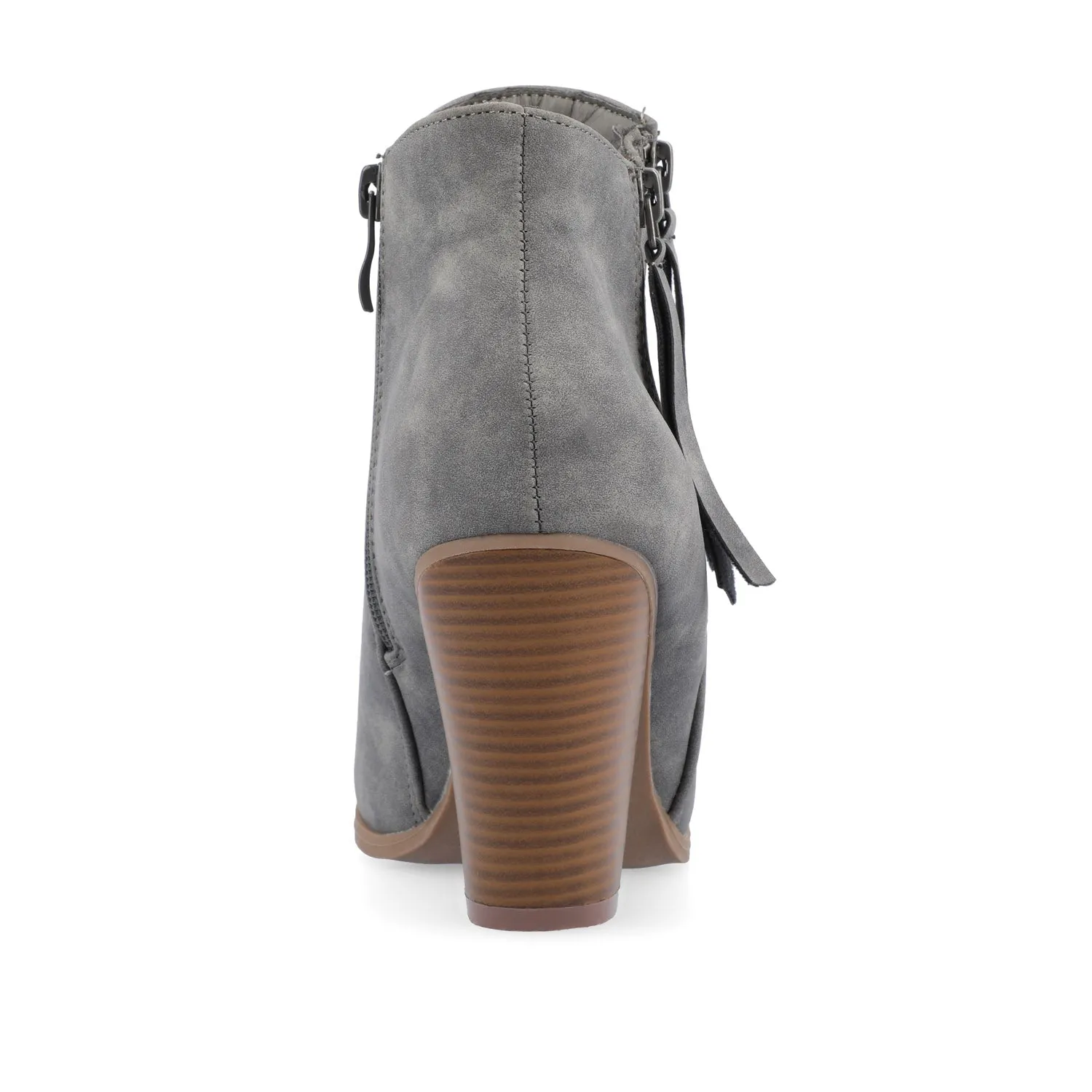 VALLY ZIP-UP BOOTIES IN FAUX LEATHER ride easy