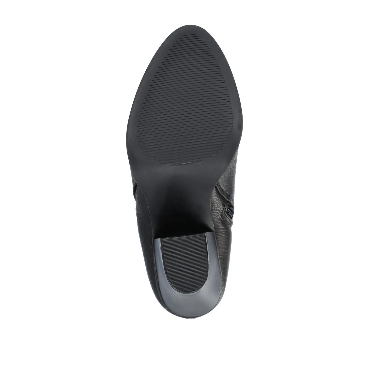 VALLY ZIP-UP BOOTIES IN FAUX LEATHER ride easy