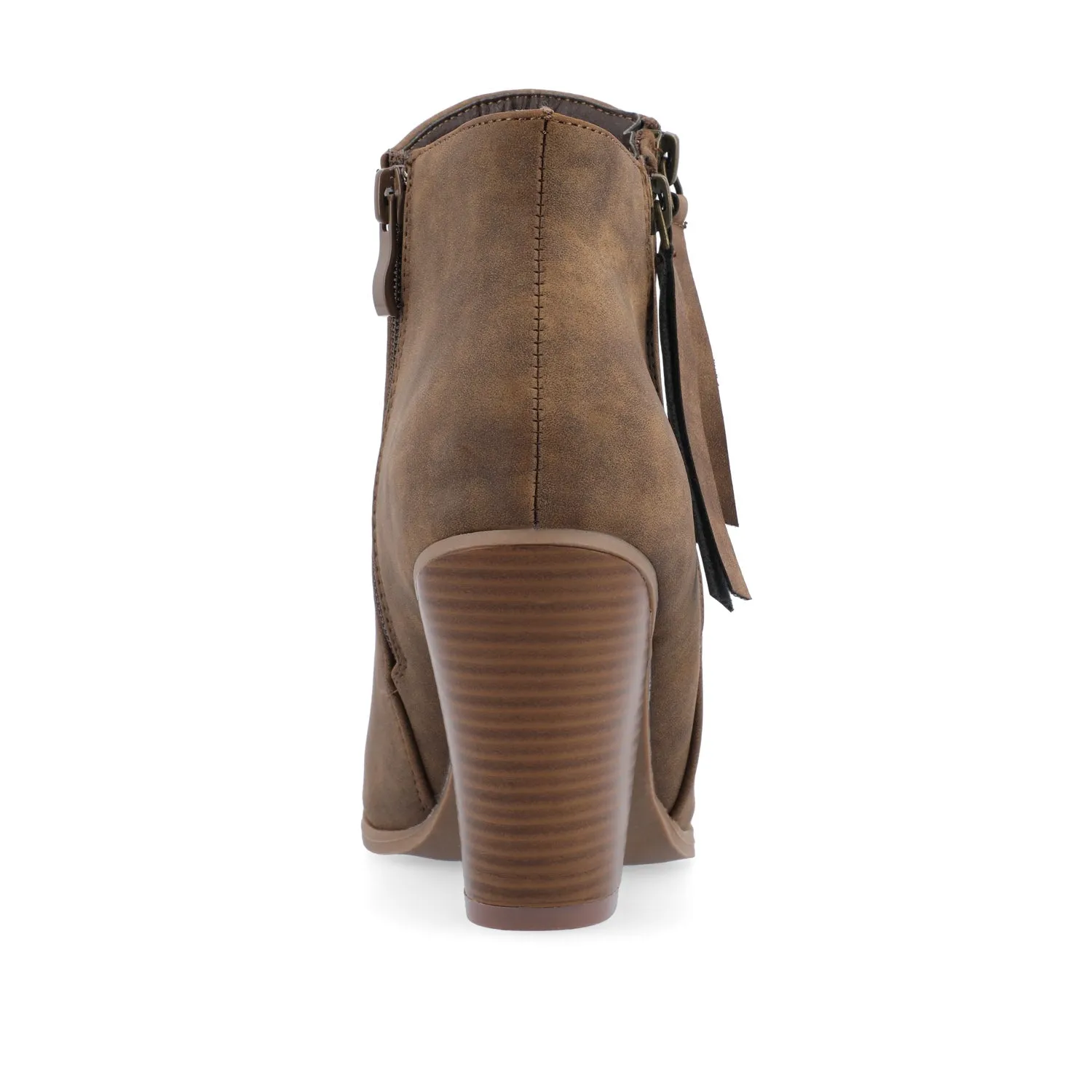 VALLY ZIP-UP BOOTIES IN FAUX LEATHER ride easy