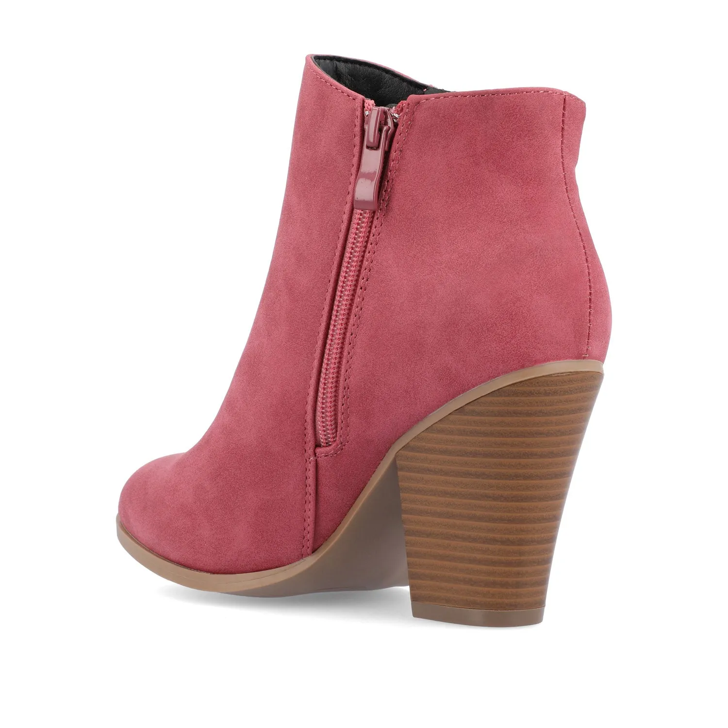 VALLY ZIP-UP BOOTIES IN FAUX LEATHER ride easy