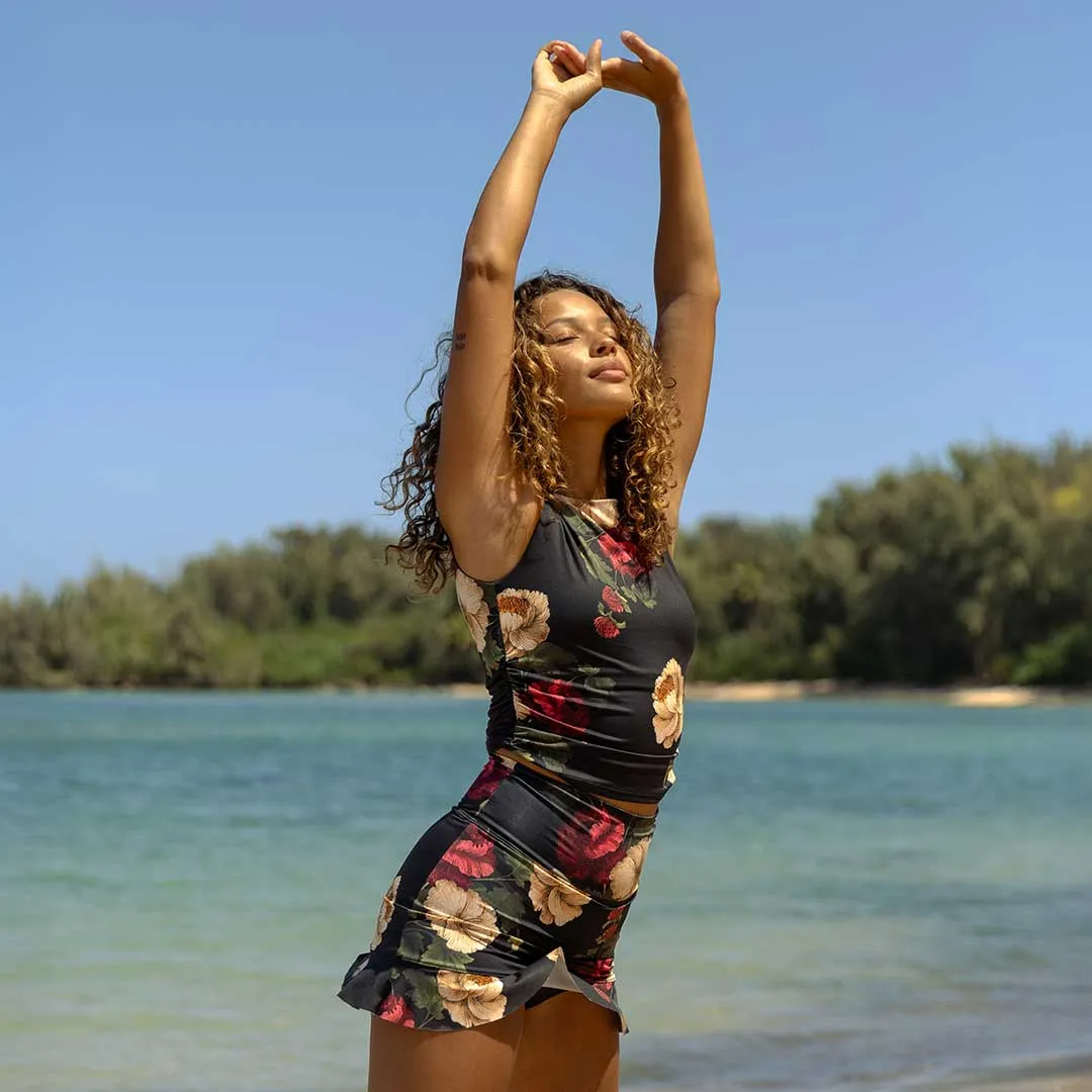 Victoria High-Waisted Swim Skirt tie side