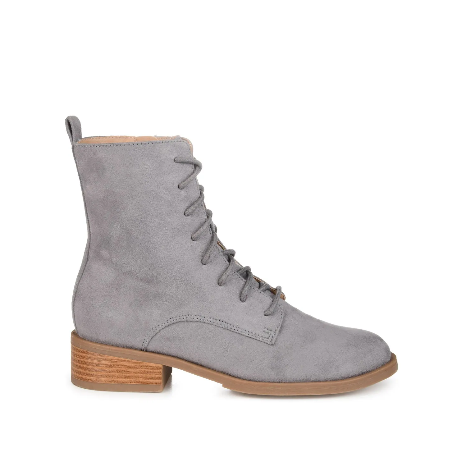 VIENNA COMBAT BOOTIES low heel