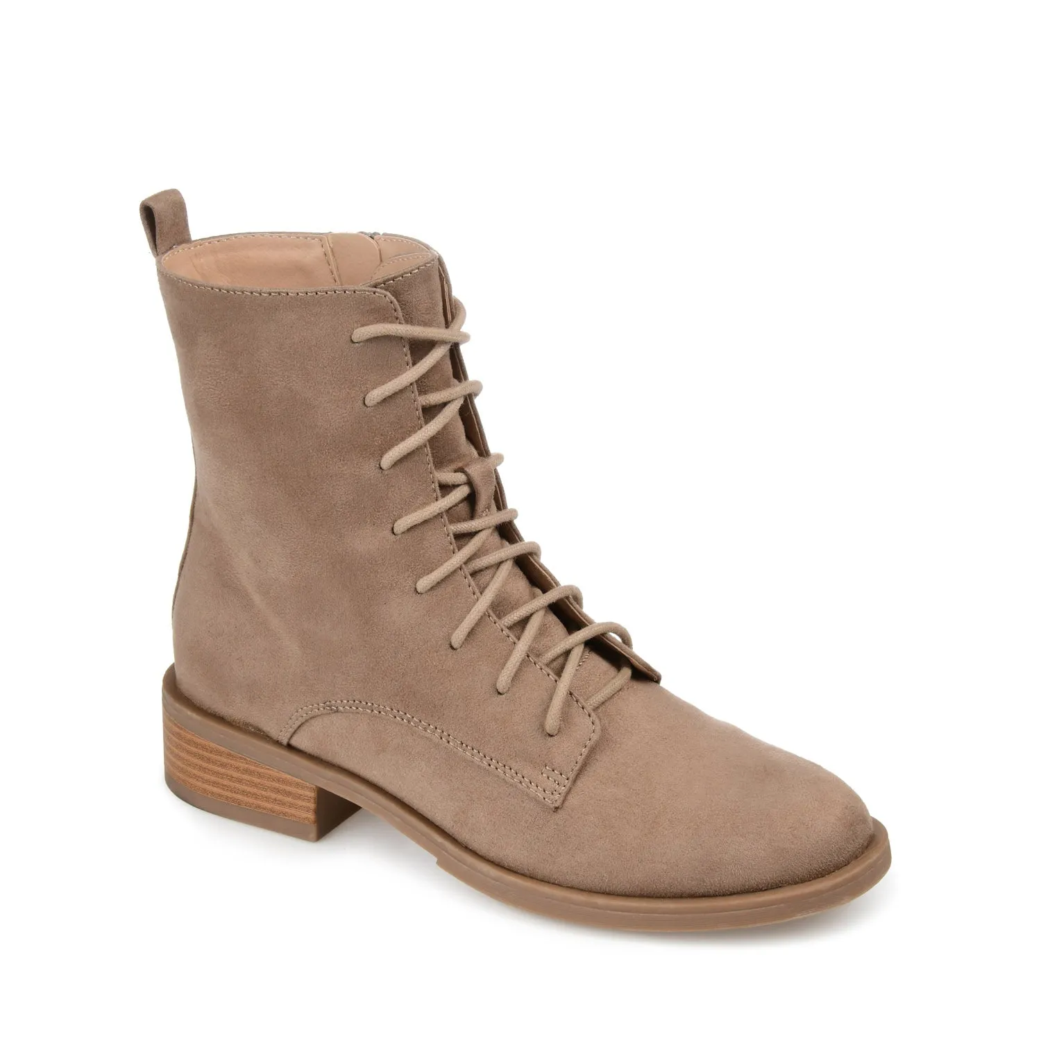 VIENNA COMBAT BOOTIES low heel