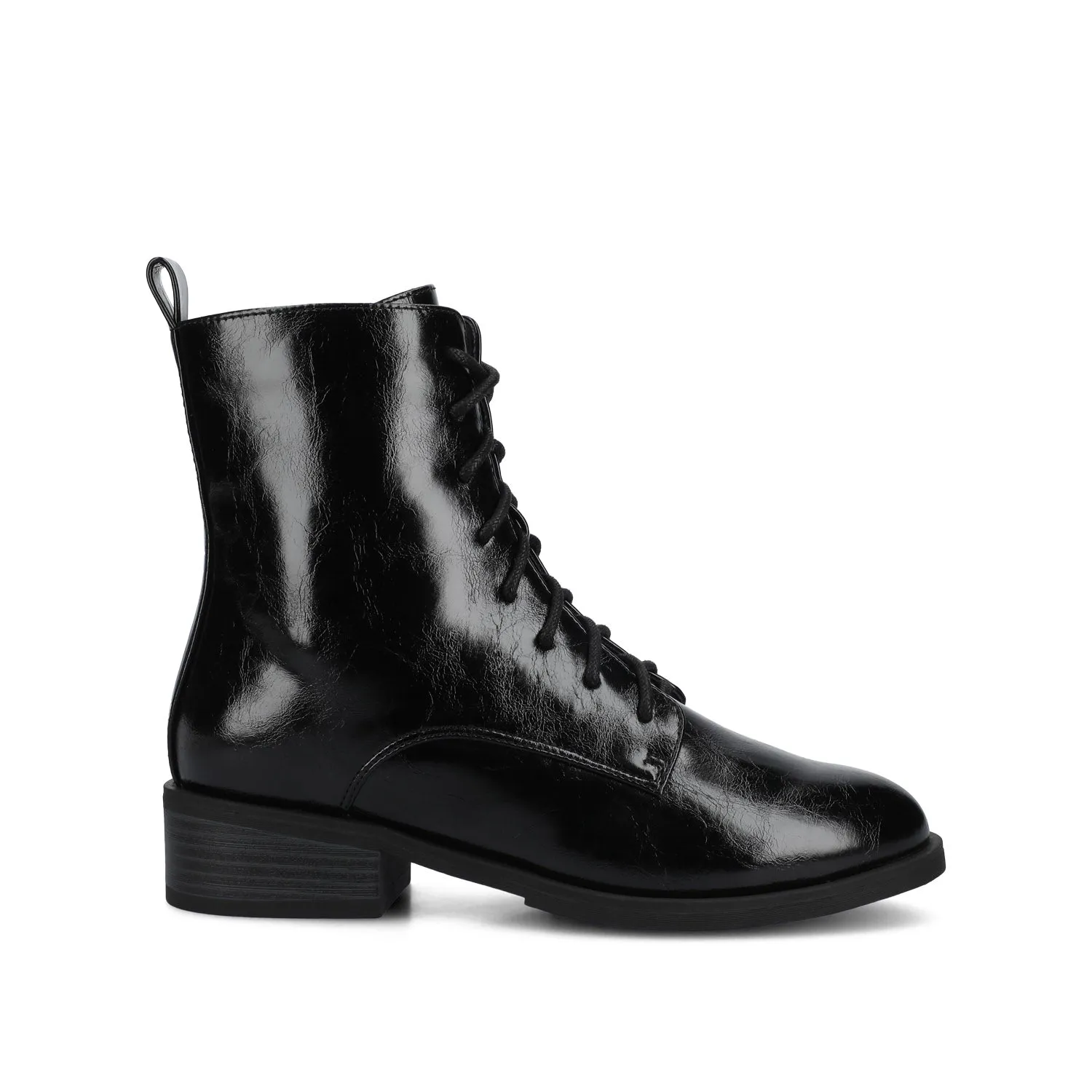 VIENNA COMBAT BOOTIES low heel