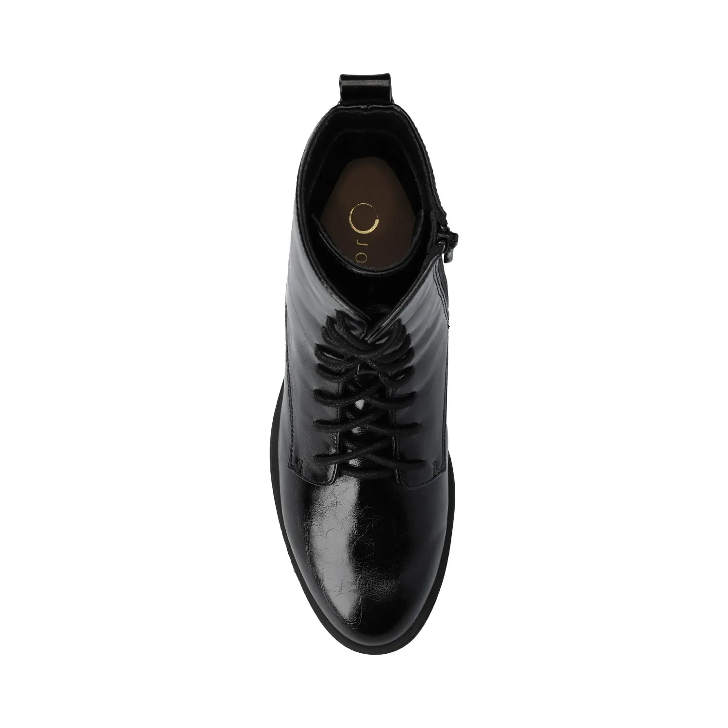 VIENNA COMBAT BOOTIES low heel