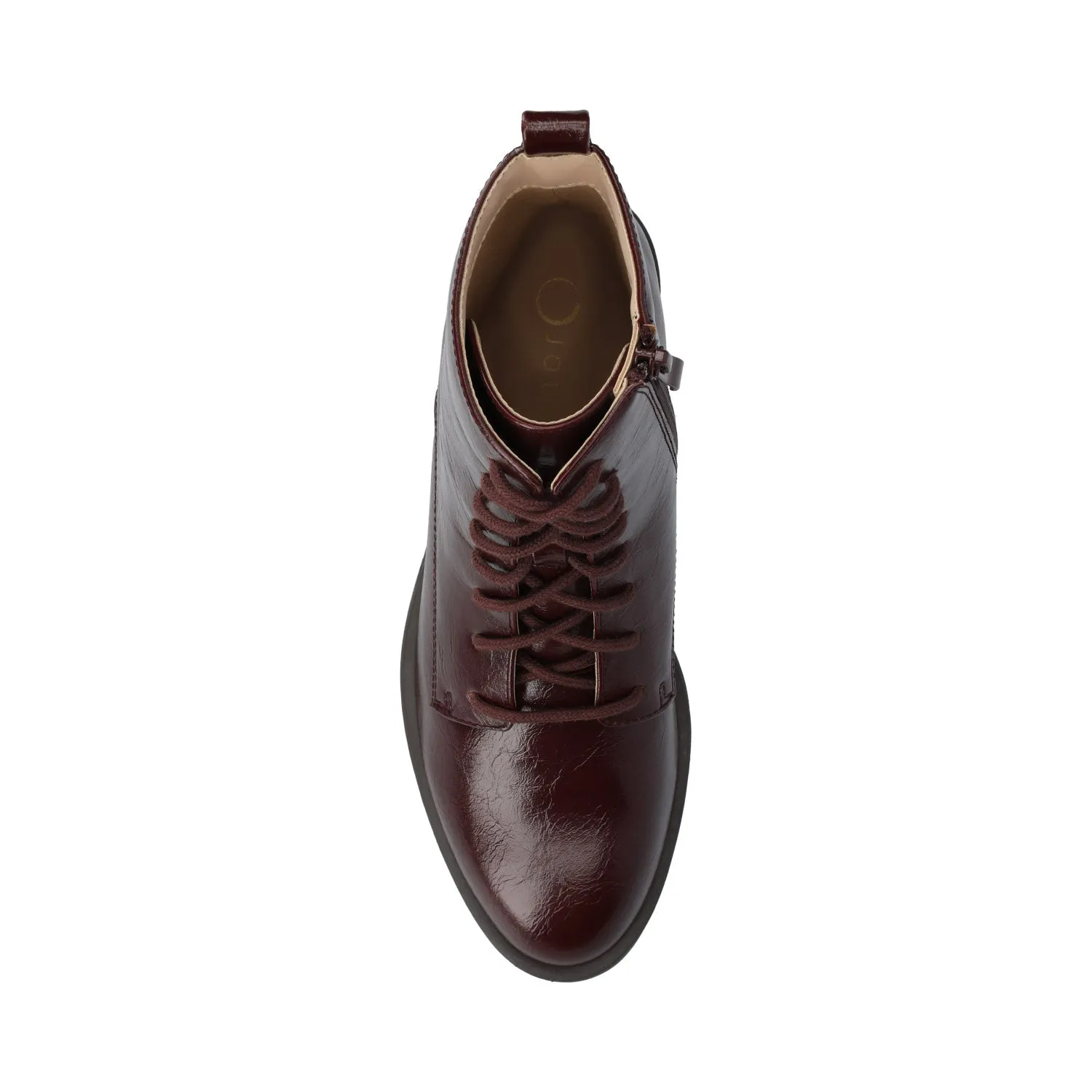 VIENNA COMBAT BOOTIES low heel
