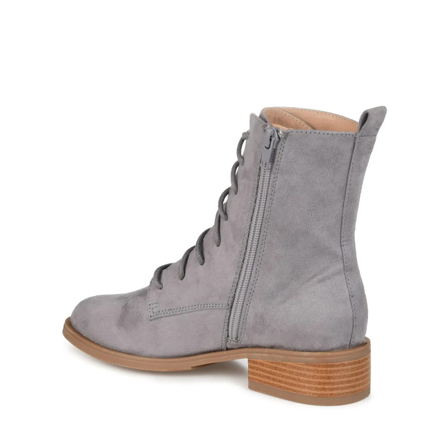 VIENNA COMBAT BOOTIES low heel