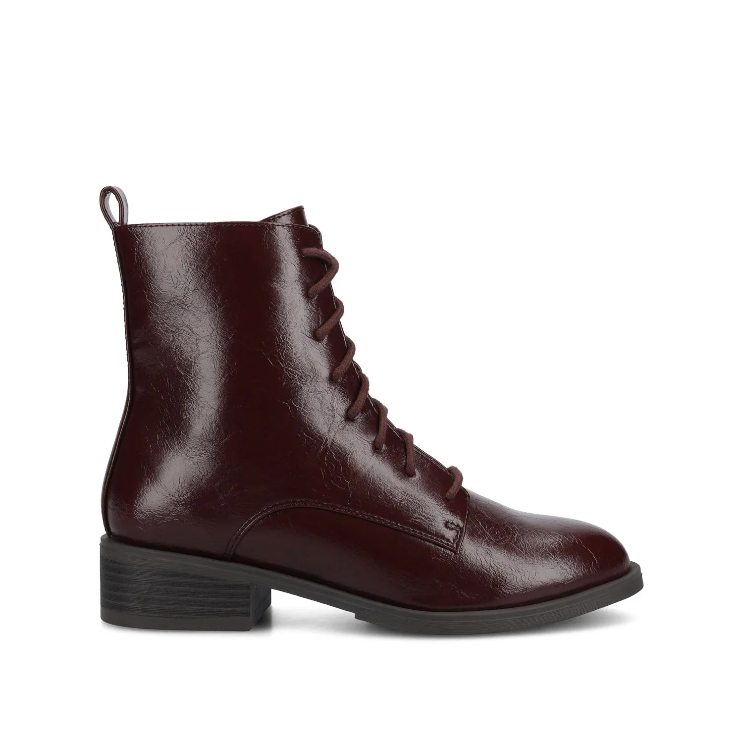VIENNA COMBAT BOOTIES low heel