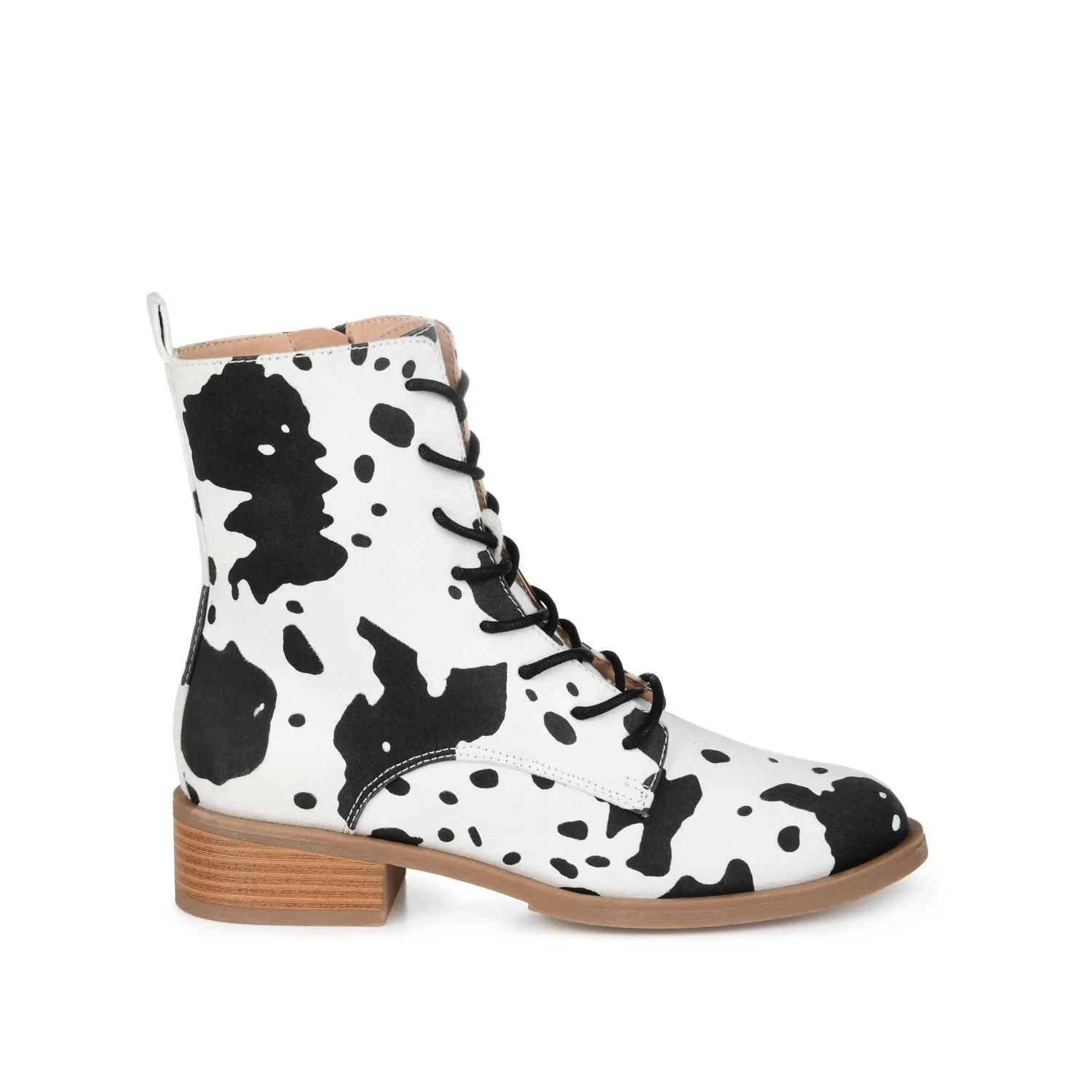 VIENNA COMBAT BOOTIES low heel