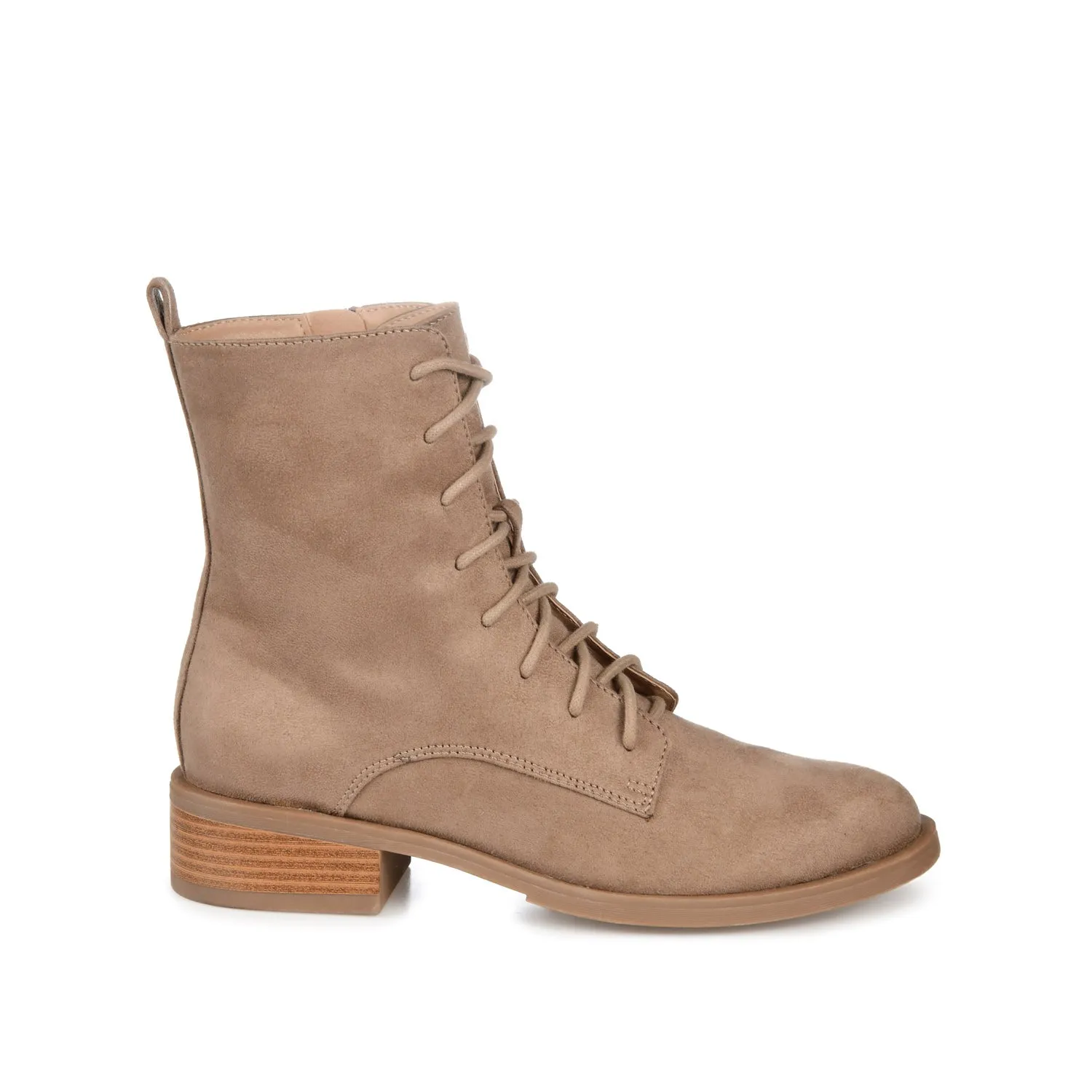 VIENNA COMBAT BOOTIES low heel
