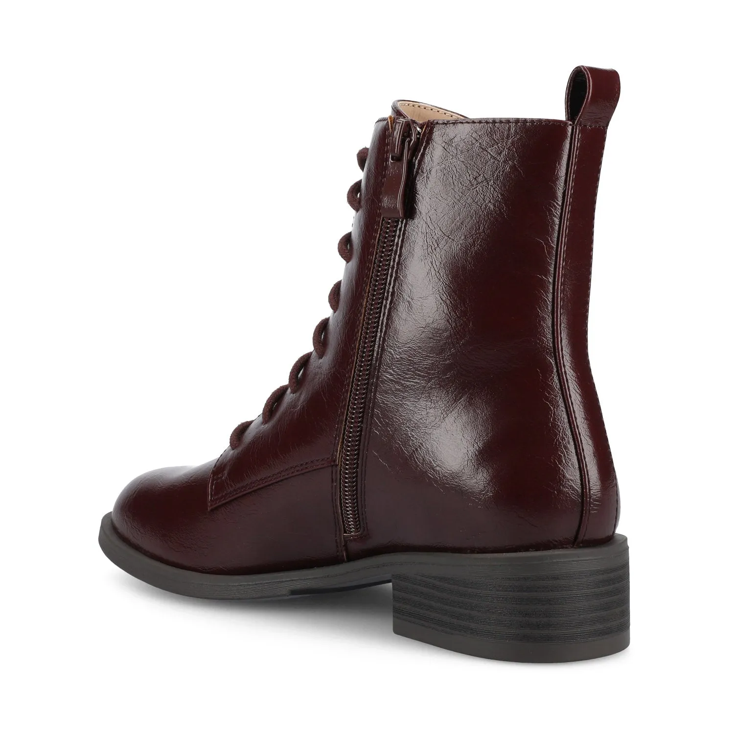 VIENNA COMBAT BOOTIES low heel