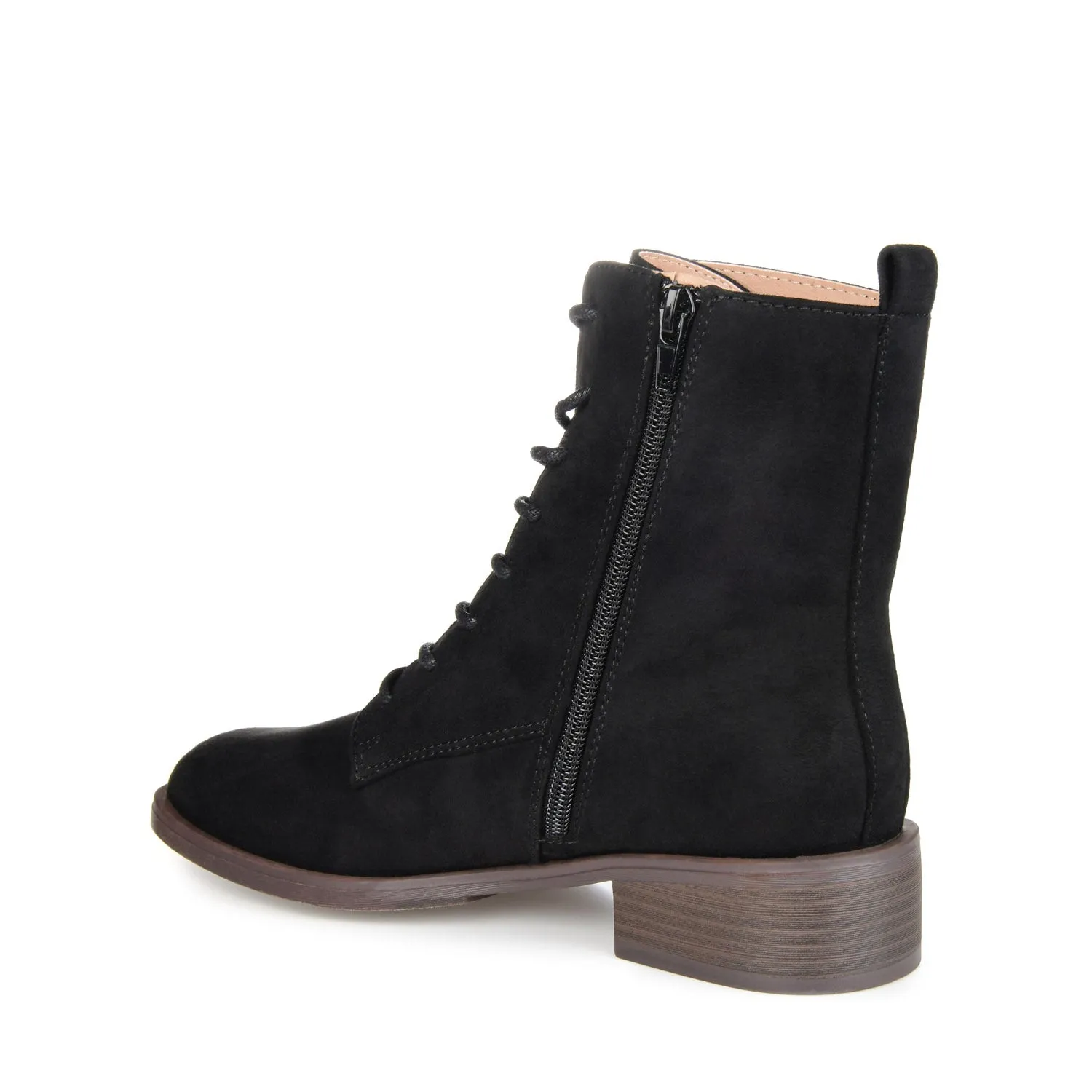 VIENNA COMBAT BOOTIES low heel