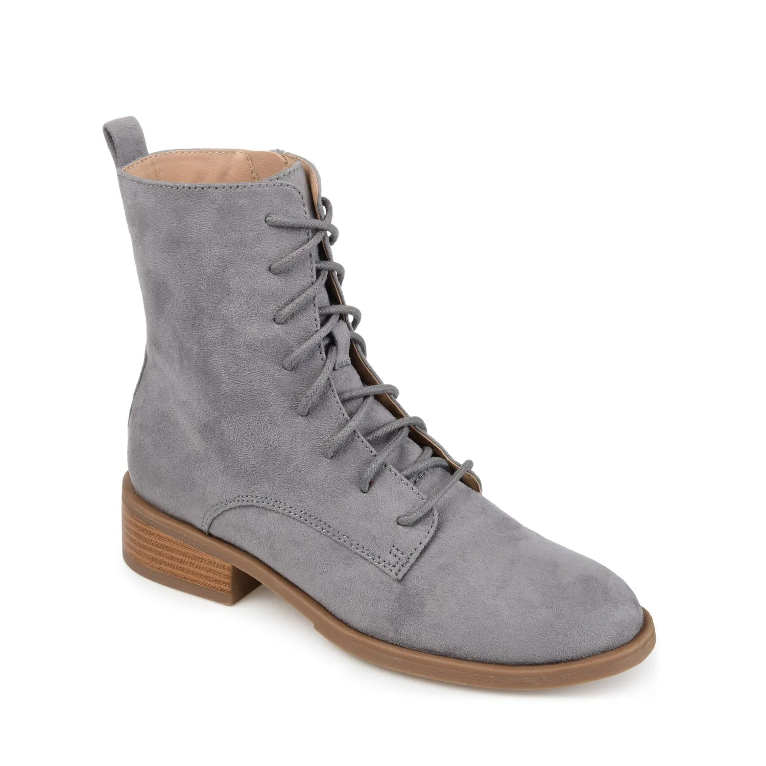 VIENNA COMBAT BOOTIES low heel
