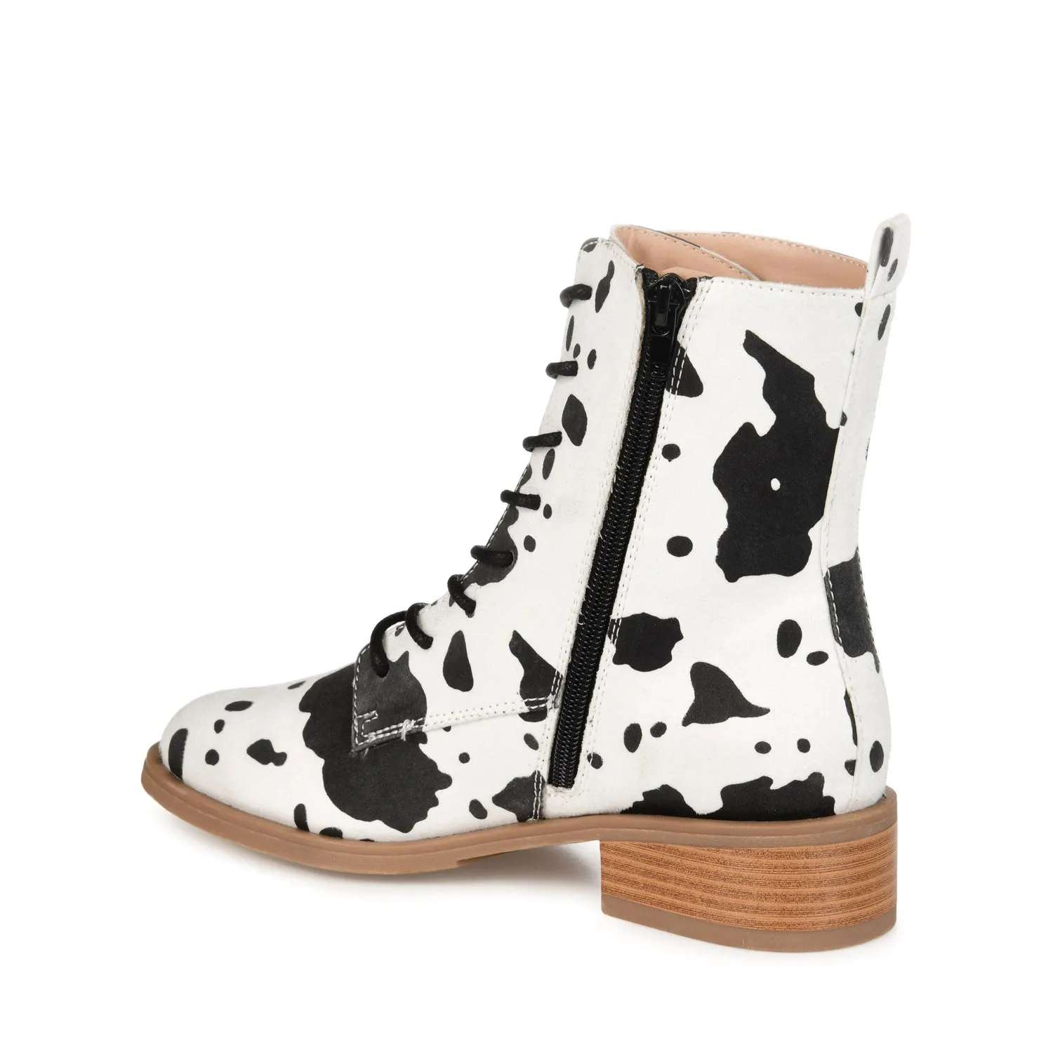 VIENNA COMBAT BOOTIES low heel