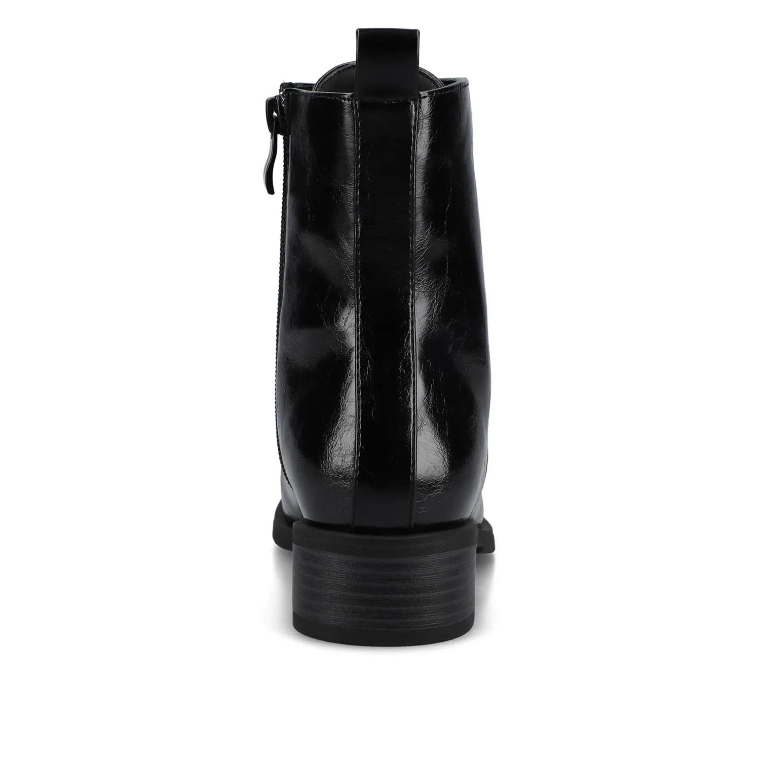 VIENNA COMBAT BOOTIES low heel