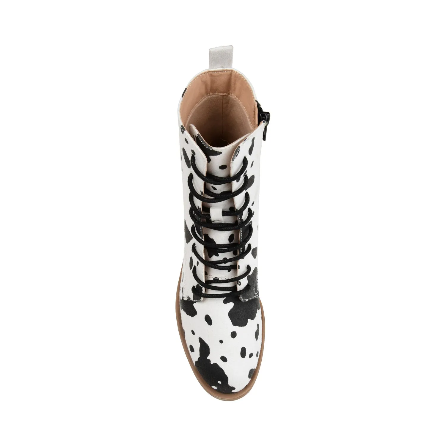 VIENNA COMBAT BOOTIES low heel