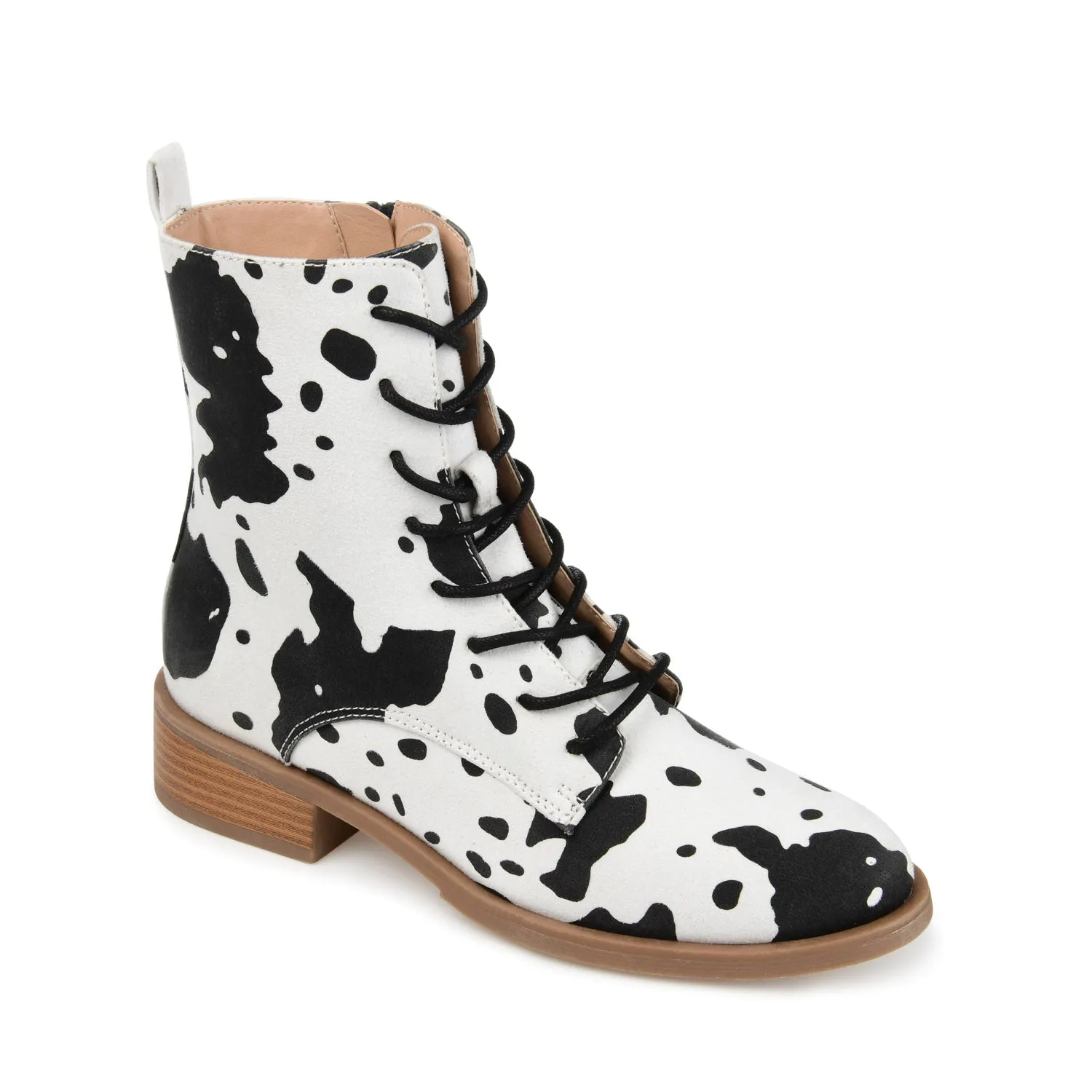 VIENNA COMBAT BOOTIES low heel