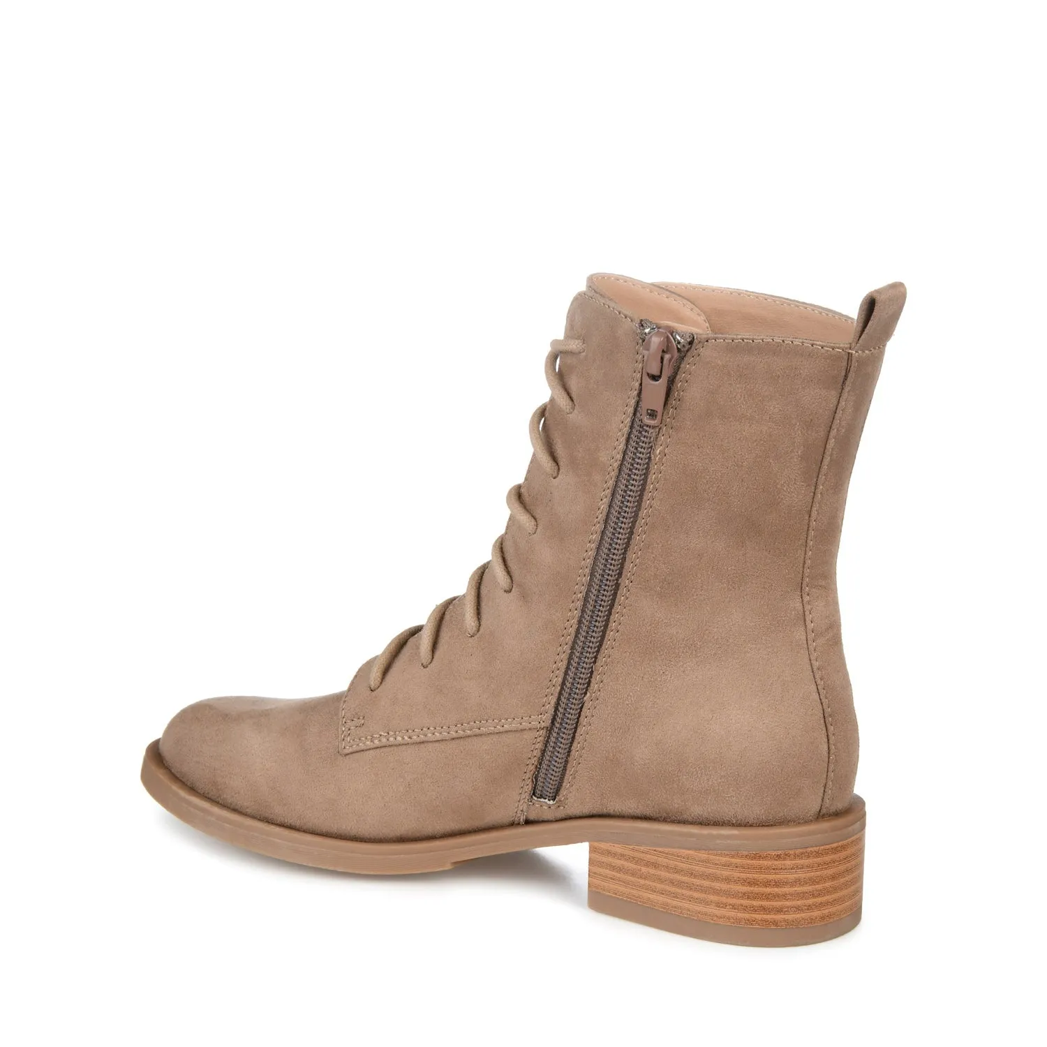 VIENNA COMBAT BOOTIES low heel