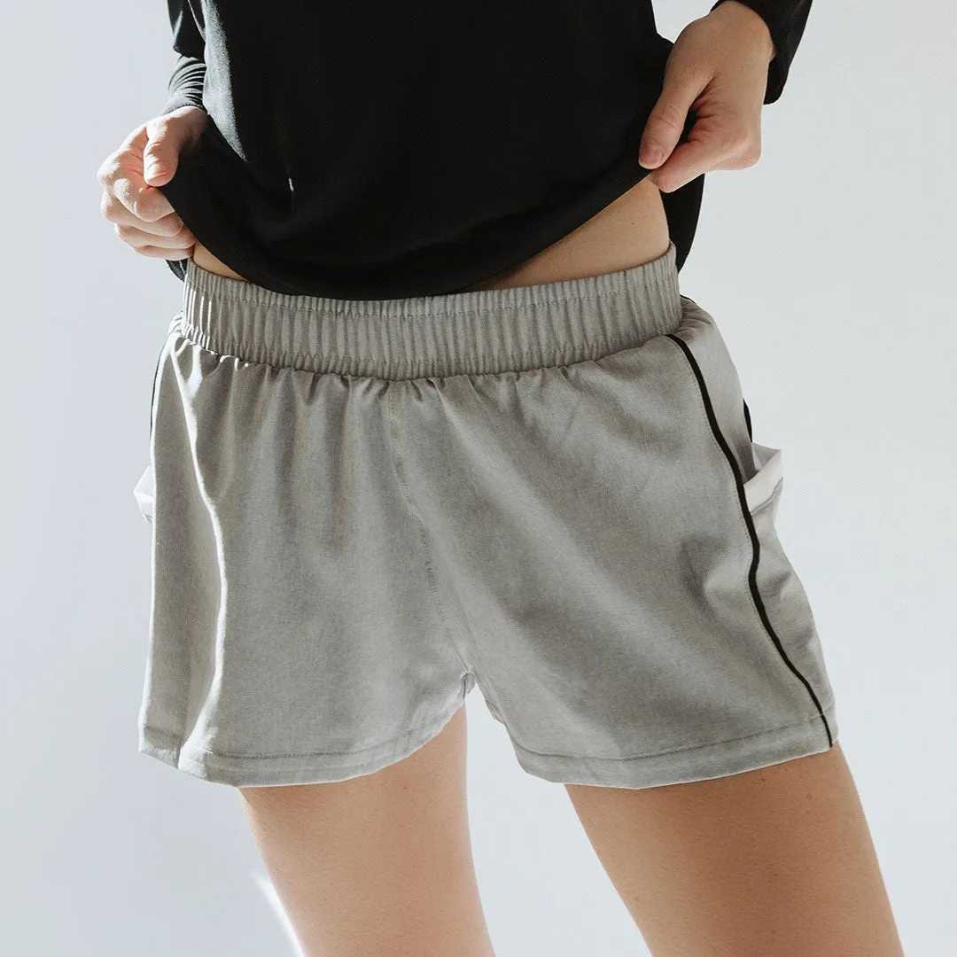 Whistler Shorts, Heather Grey sport look