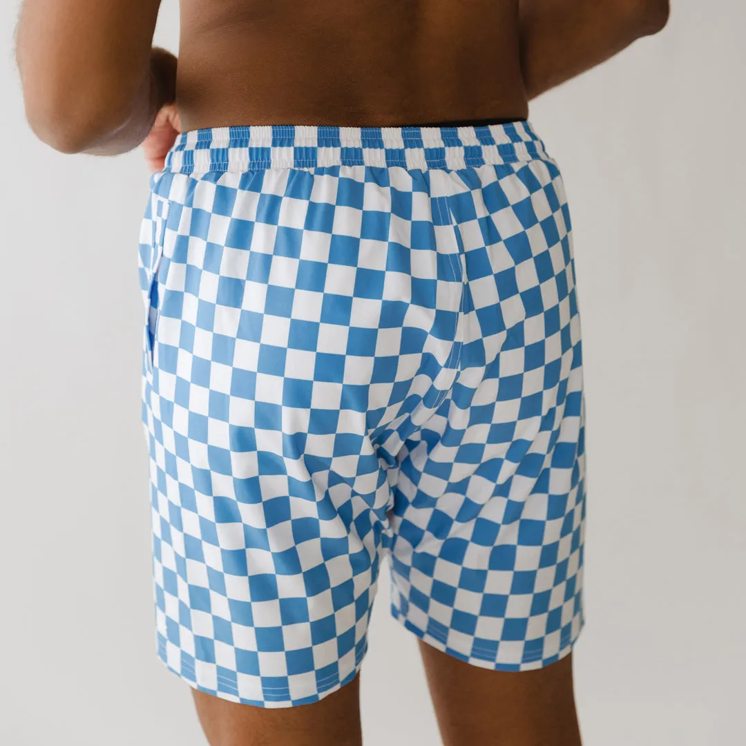 Wind and Sea Shorts, Blue Checkers all weather