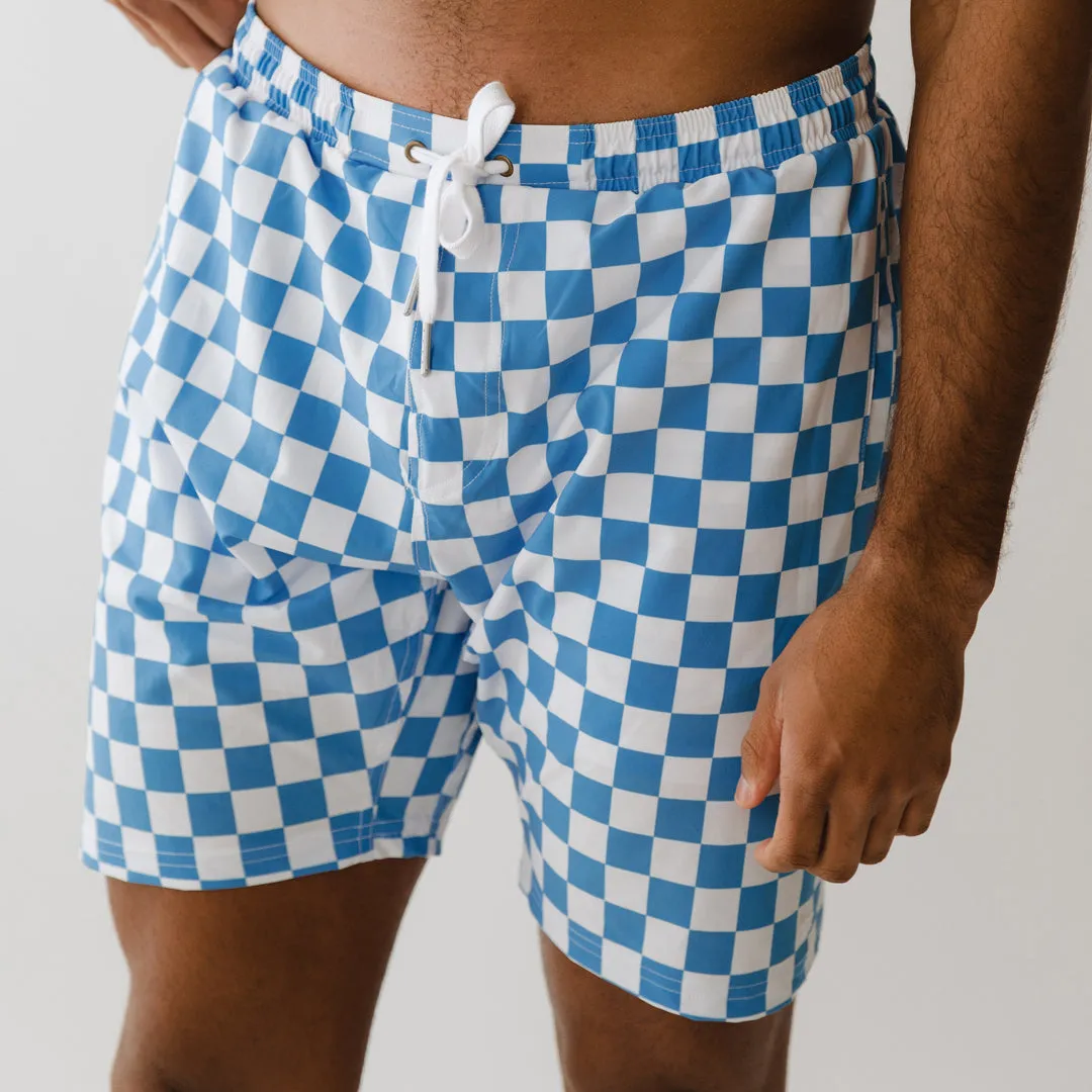 Wind and Sea Shorts, Blue Checkers all weather