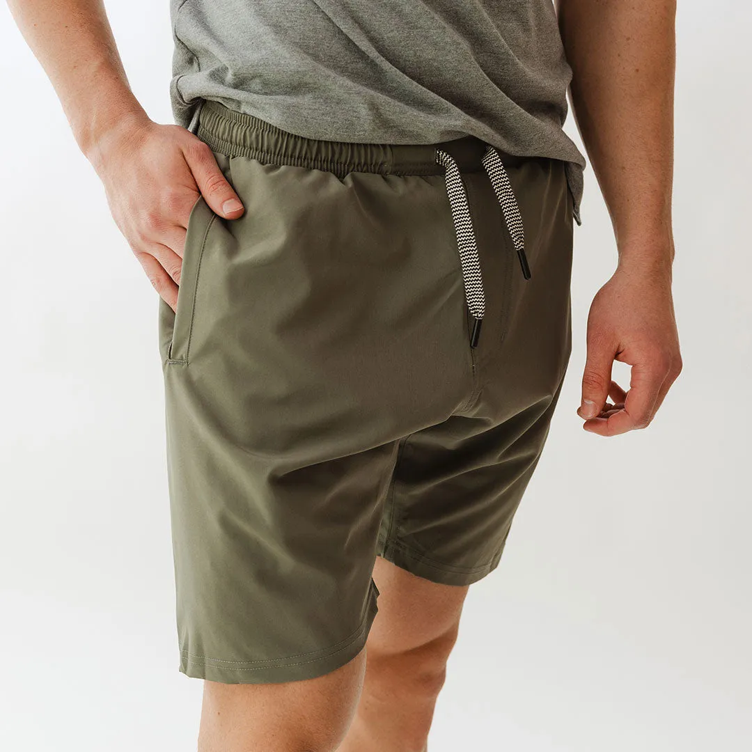 Wind and Sea Shorts, Olive dock ready