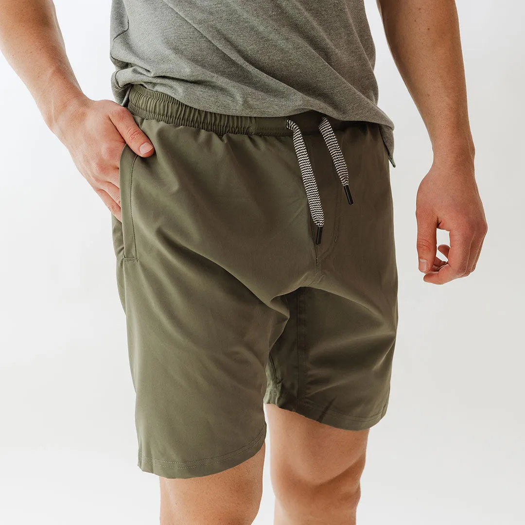 Wind and Sea Shorts, Olive dock ready