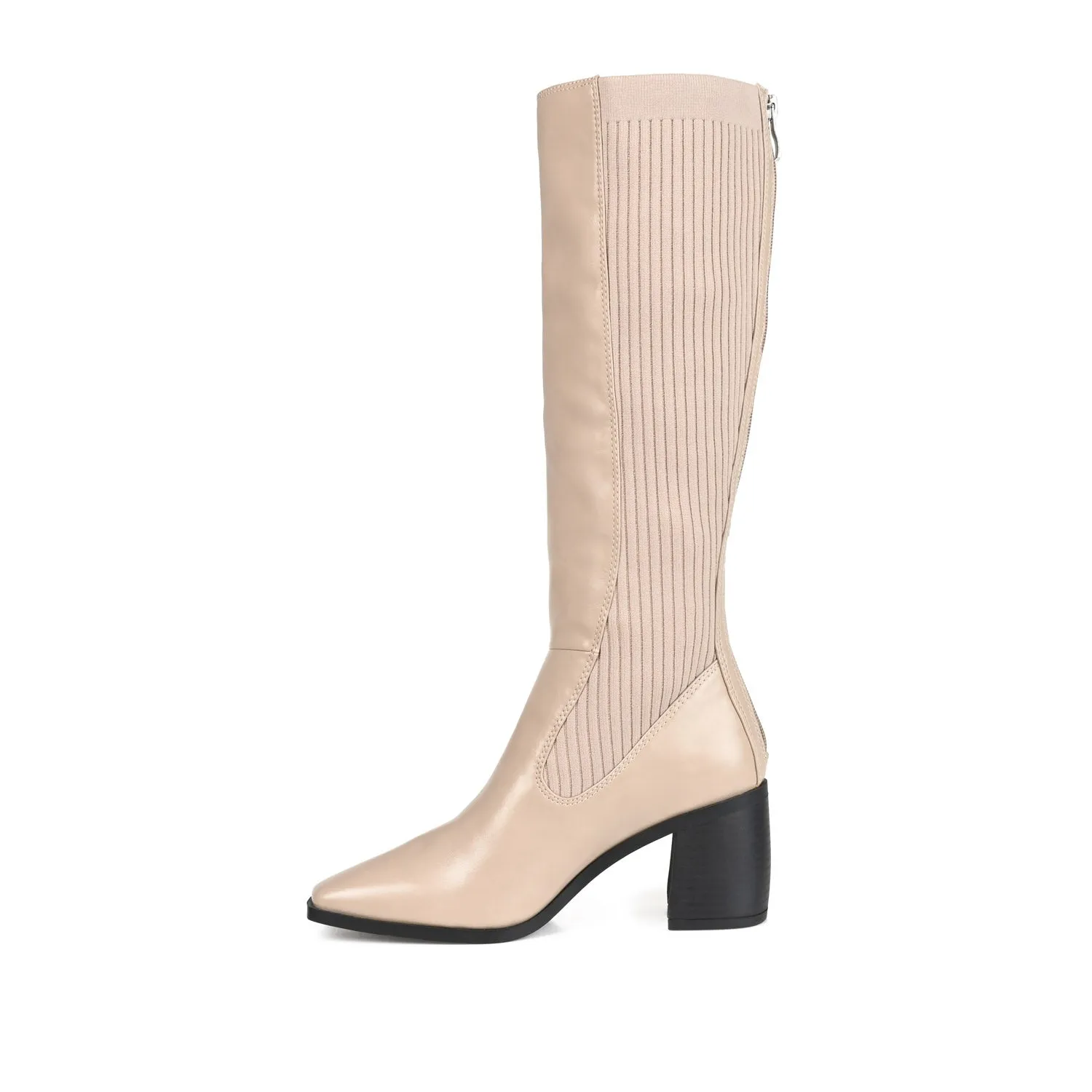 WINNY KNEE HIGH BOOTS IN FAUX LEATHER road trip