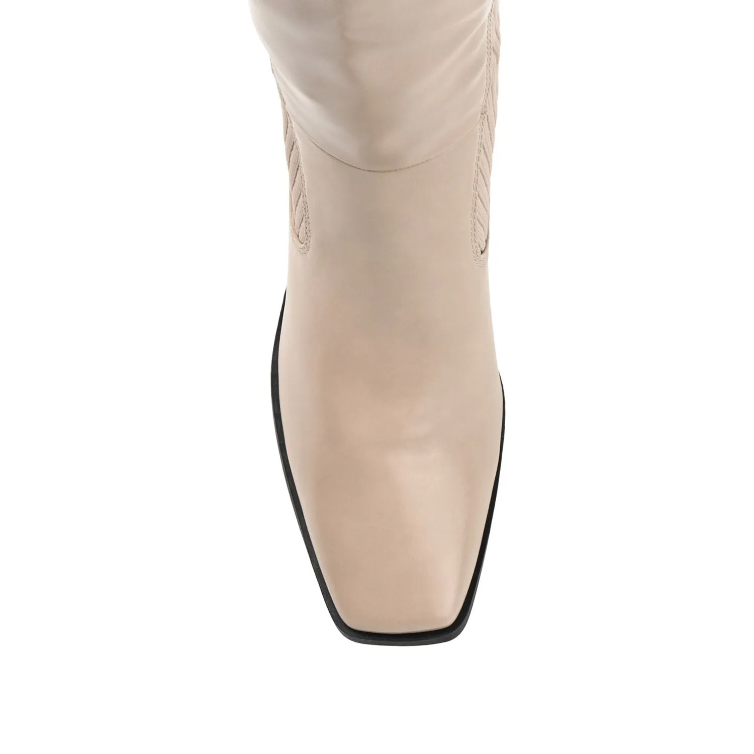 WINNY KNEE HIGH BOOTS IN FAUX LEATHER road trip