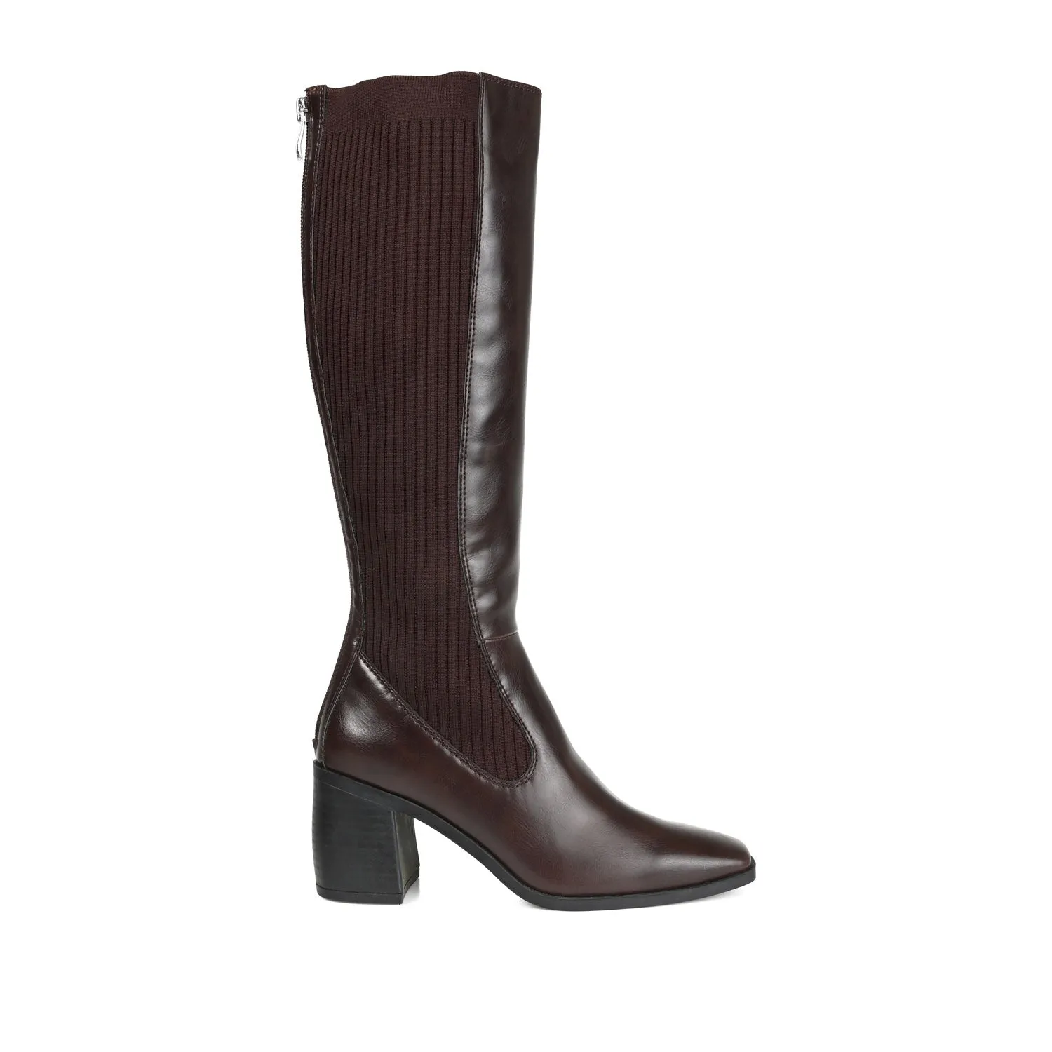 WINNY KNEE HIGH BOOTS IN FAUX LEATHER road trip