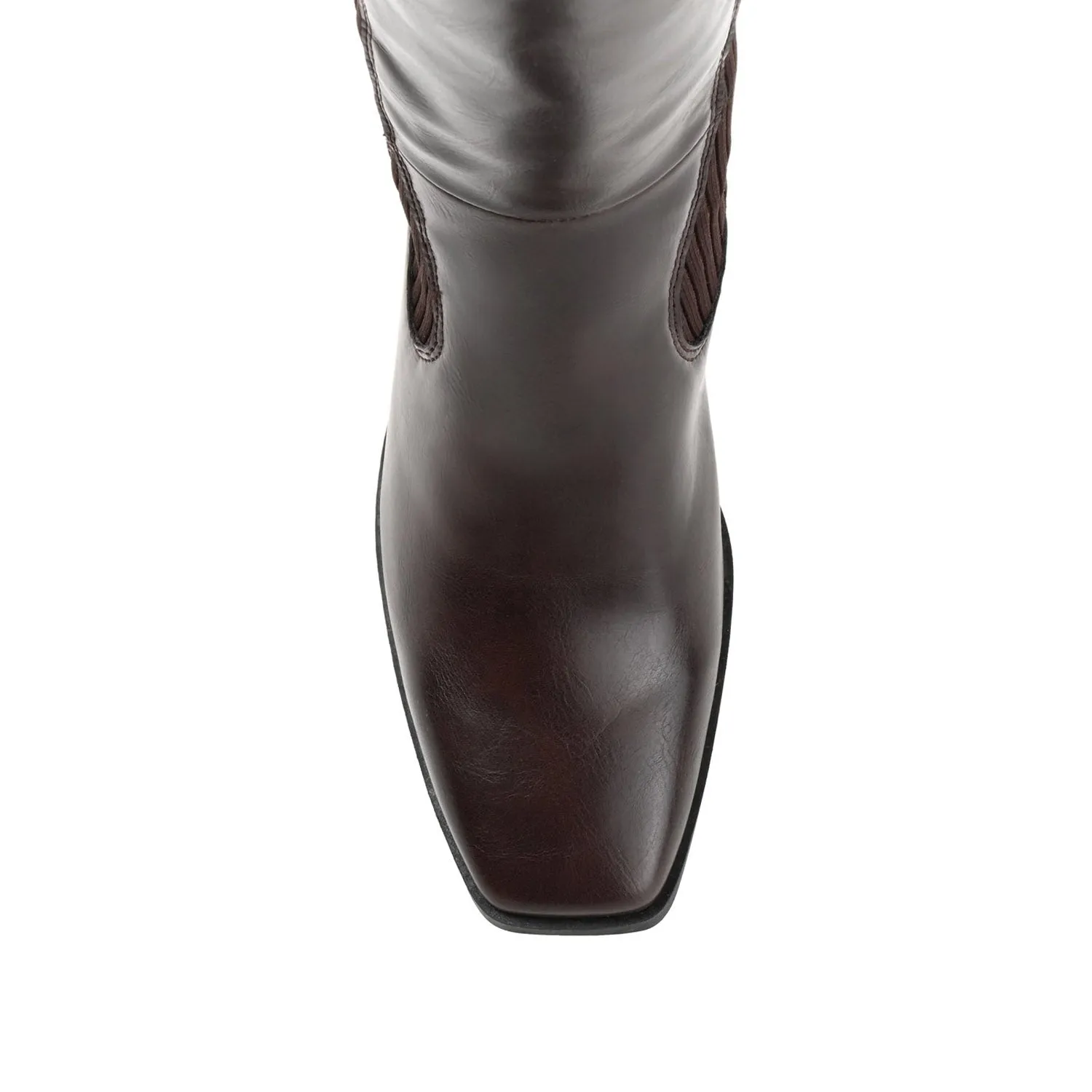 WINNY KNEE HIGH BOOTS IN FAUX LEATHER road trip