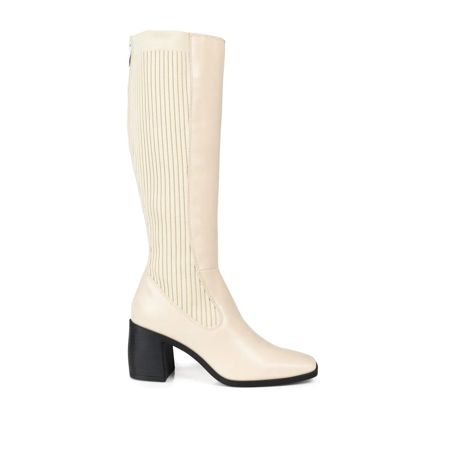 WINNY KNEE HIGH BOOTS IN FAUX LEATHER road trip