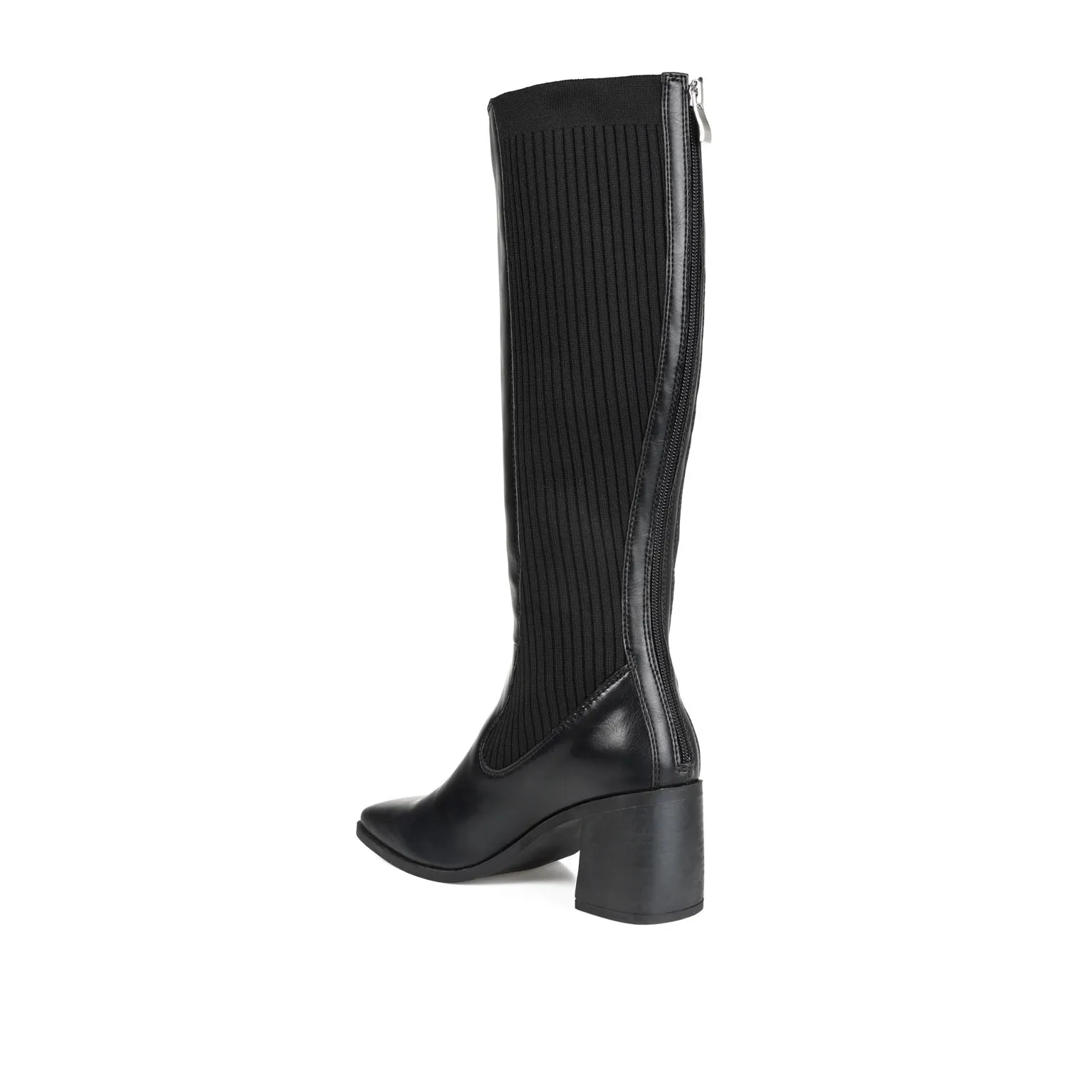 WINNY KNEE HIGH BOOTS IN FAUX LEATHER road trip