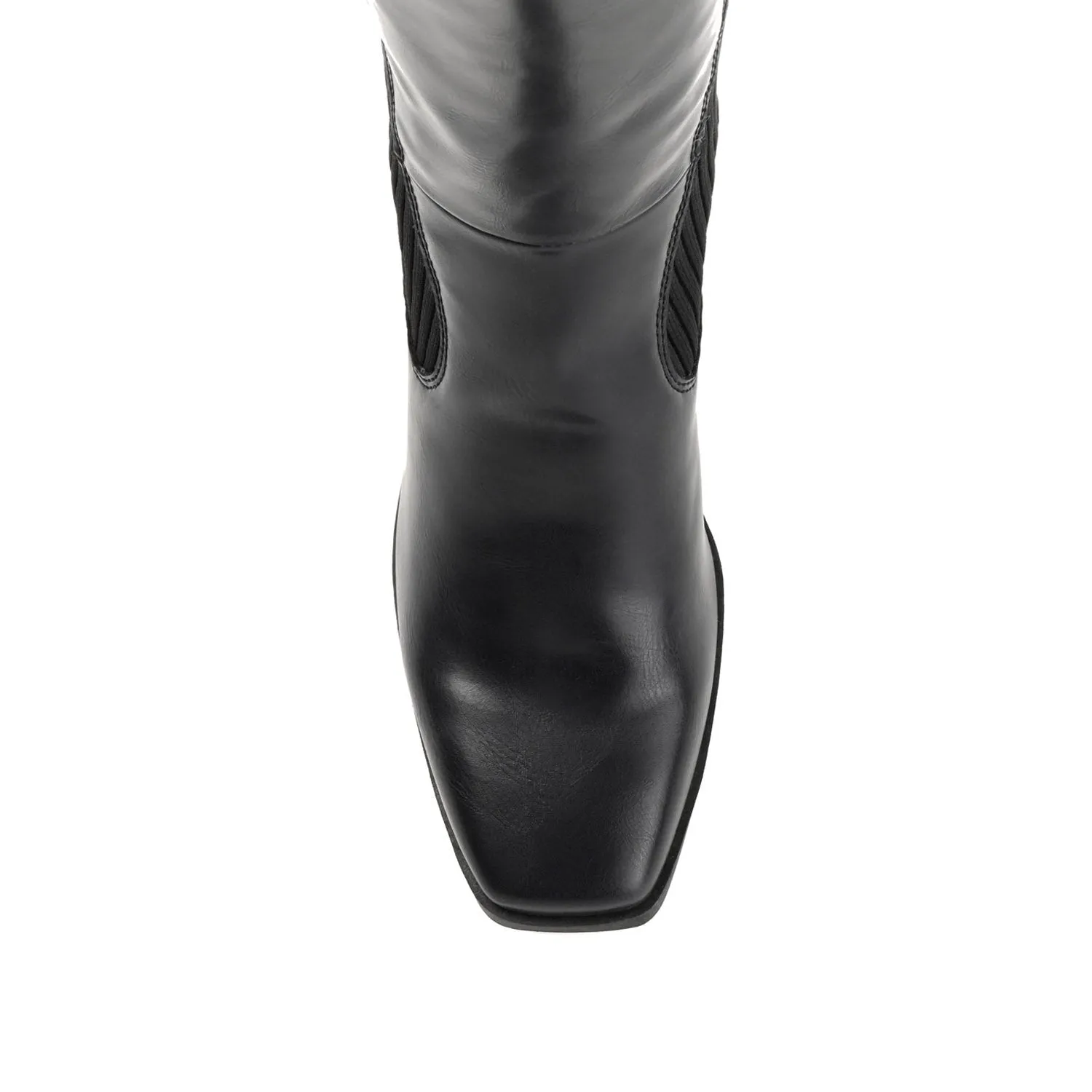 WINNY KNEE HIGH BOOTS IN FAUX LEATHER road trip
